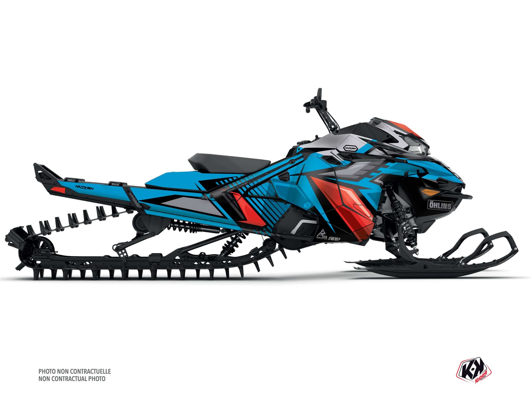 Kit decorativo Mota de neve LYNX SHREDDER DS SQUADRON Azul