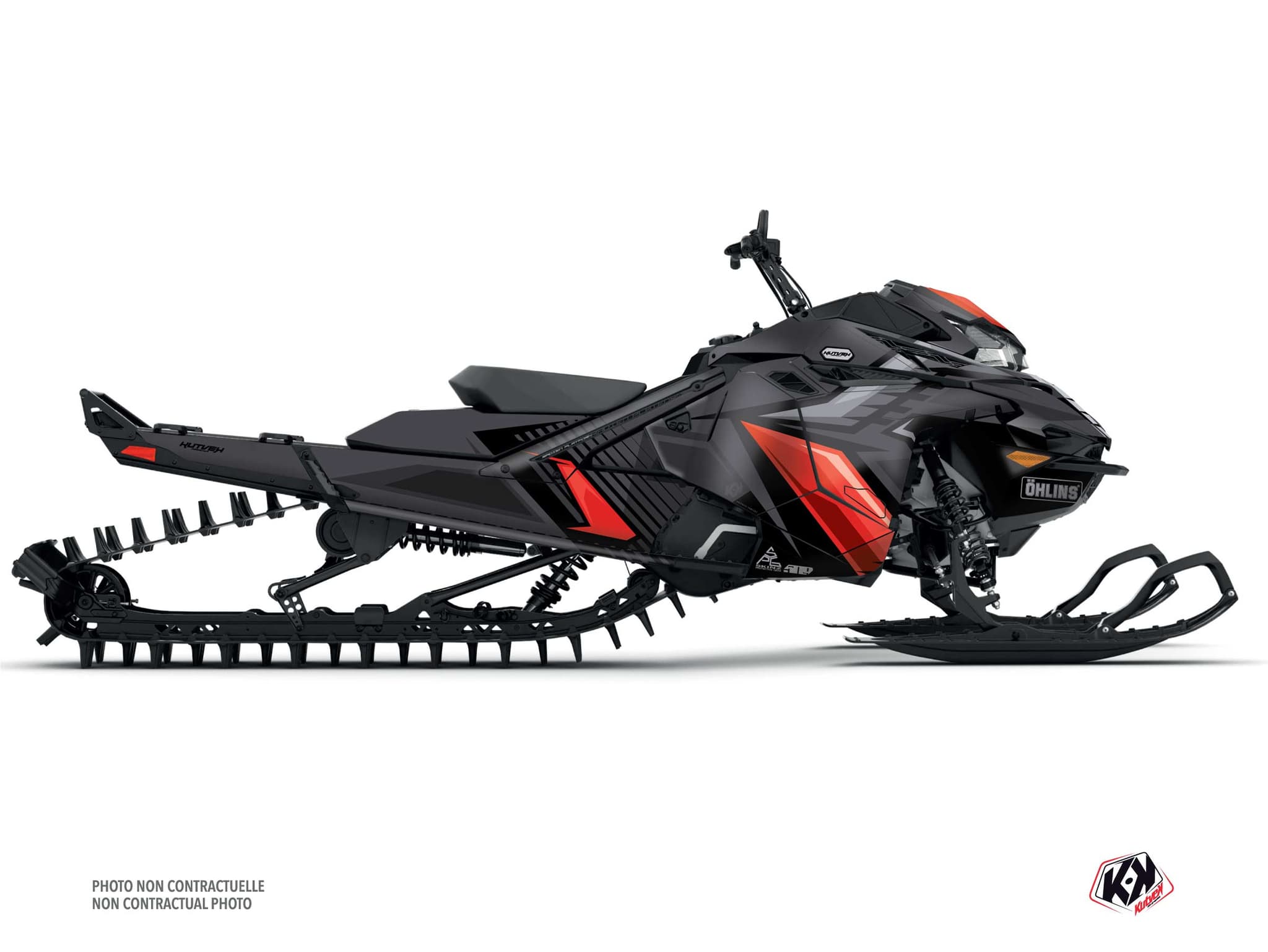 Kit decorativo Mota de neve LYNX SHREDDER DS SQUADRON Cinza