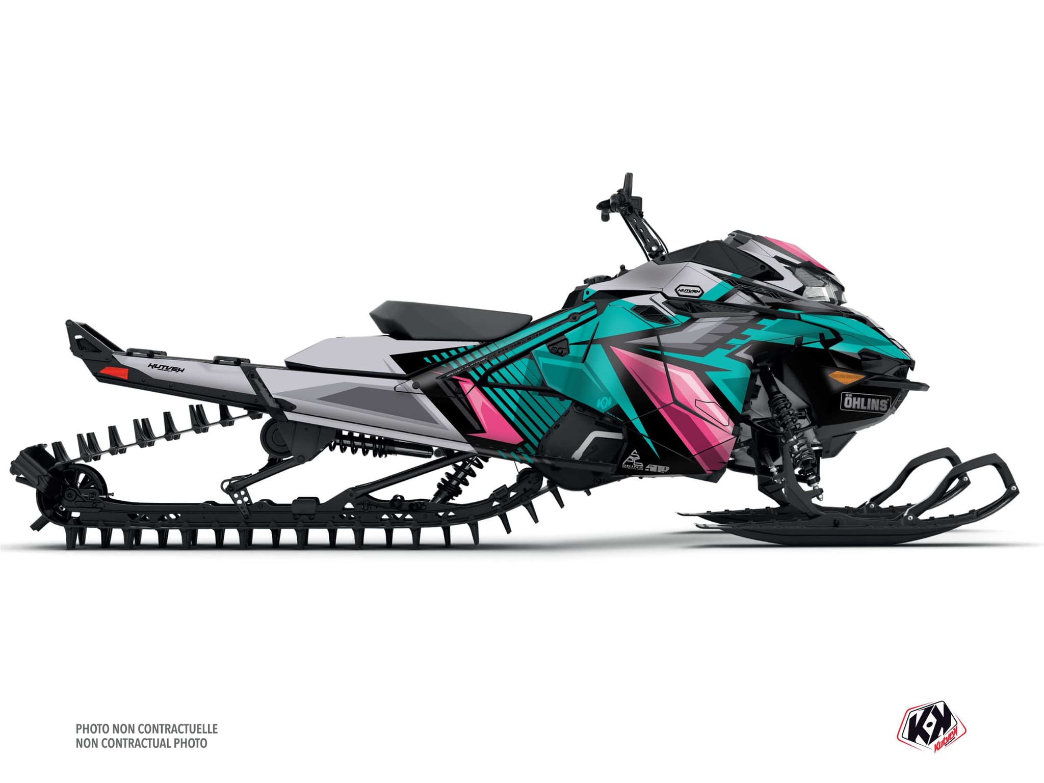 Kit decorativo Mota de neve LYNX SHREDDER DS SQUADRON Turquesa