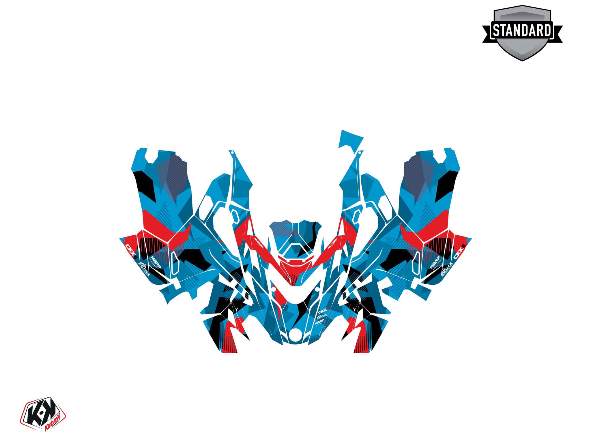 Lynx Boondocker DS Unit Snowmobile Graphic Kit Blue | Lynx | Kutvek - View 2