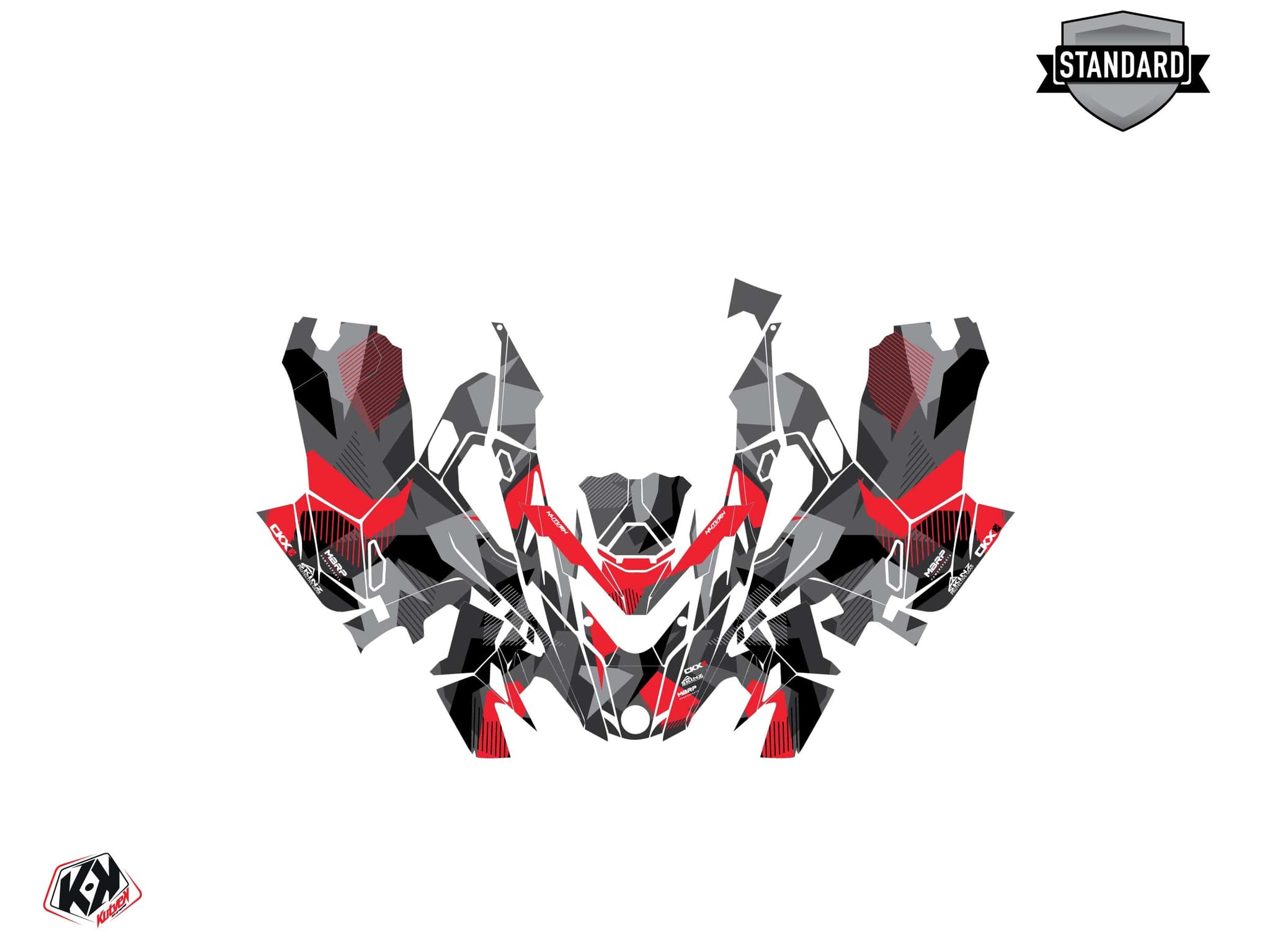 Lynx Boondocker DS Unit Snowmobile Graphic Kit Grey | Lynx | Kutvek - View 2