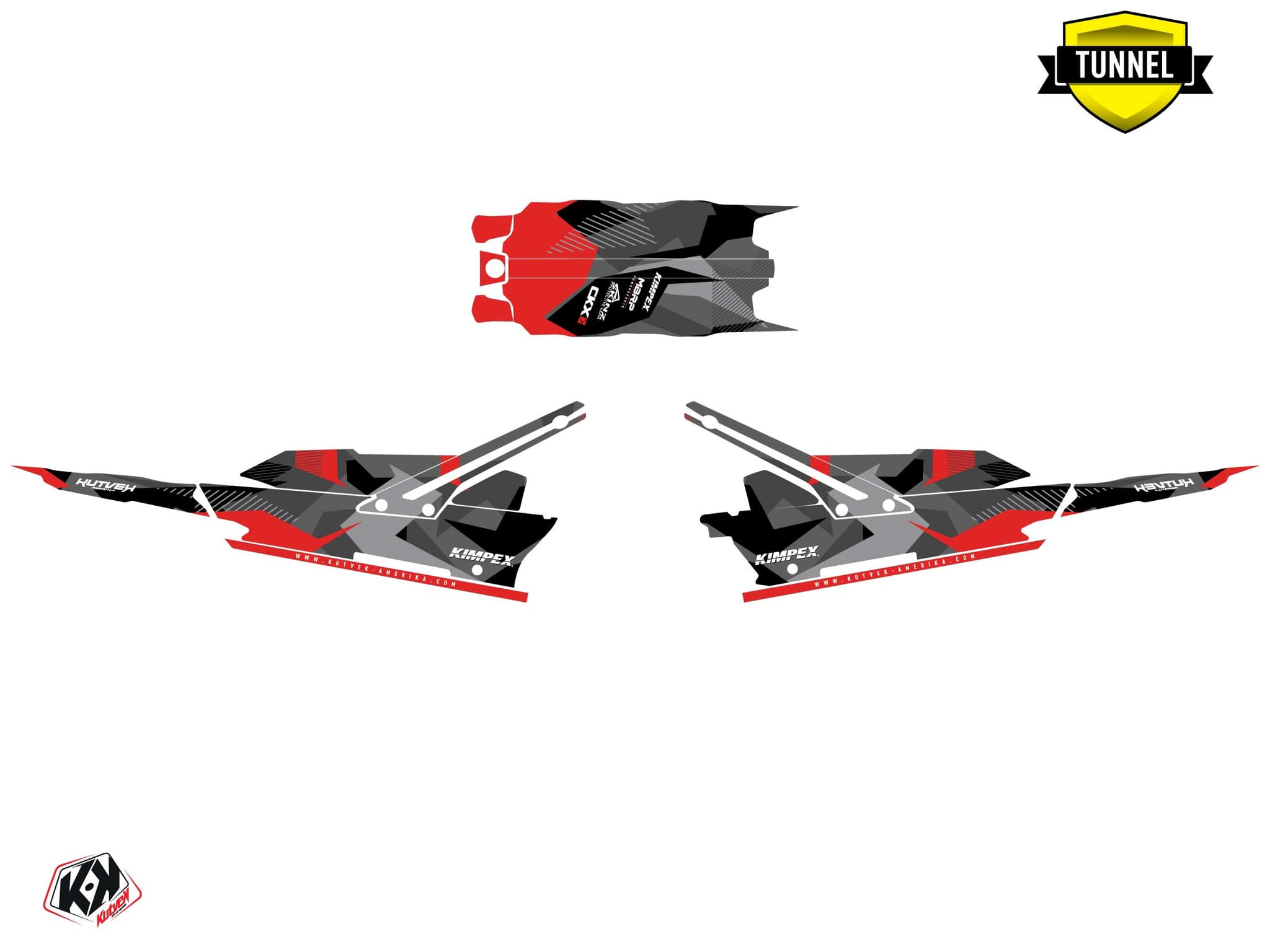 Lynx Boondocker DS Unit Snowmobile Graphic Kit Grey | Lynx | Kutvek - View 5