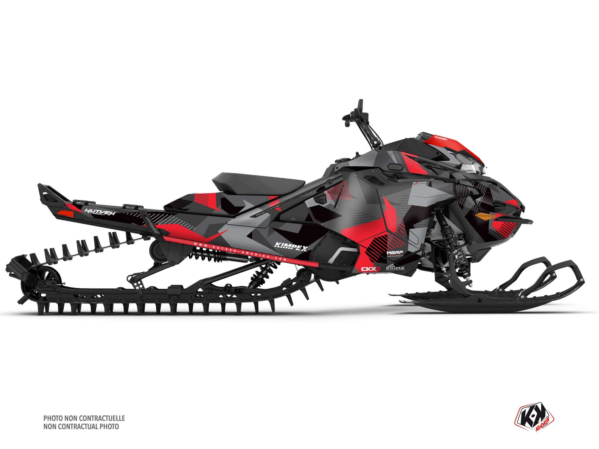 Kit decorativo Mota de neve LYNX SHREDDER DS UNIT Cinza