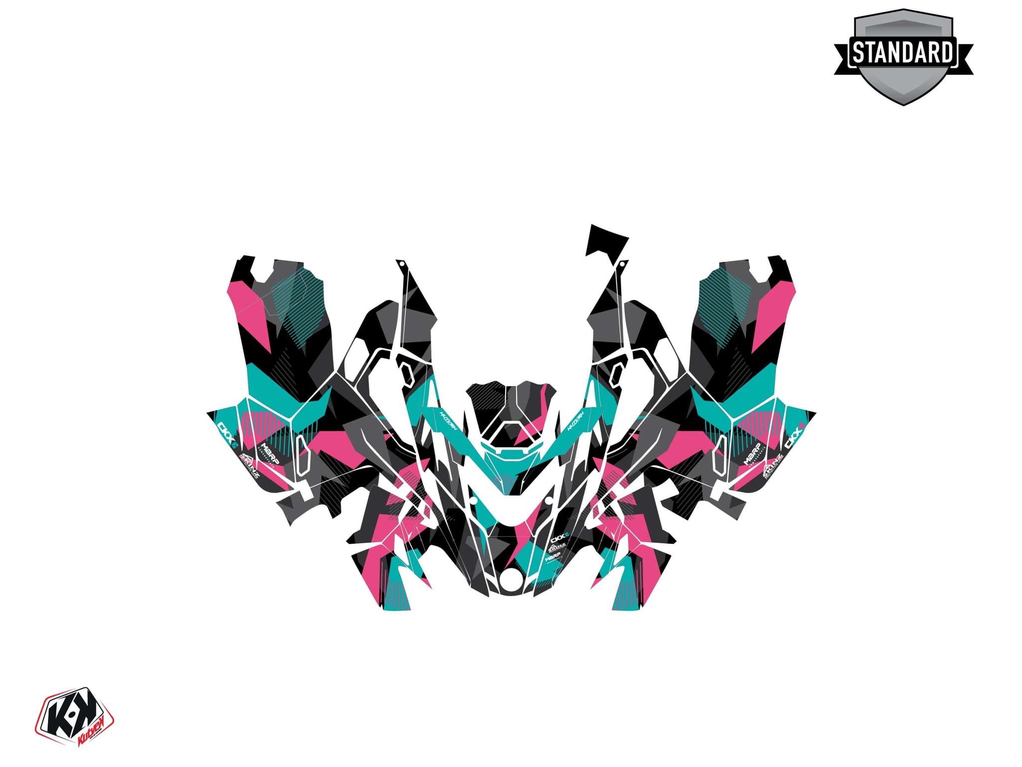 Lynx Boondocker DS Unit Snowmobile Graphic Kit Pink | Lynx | Kutvek - View 2