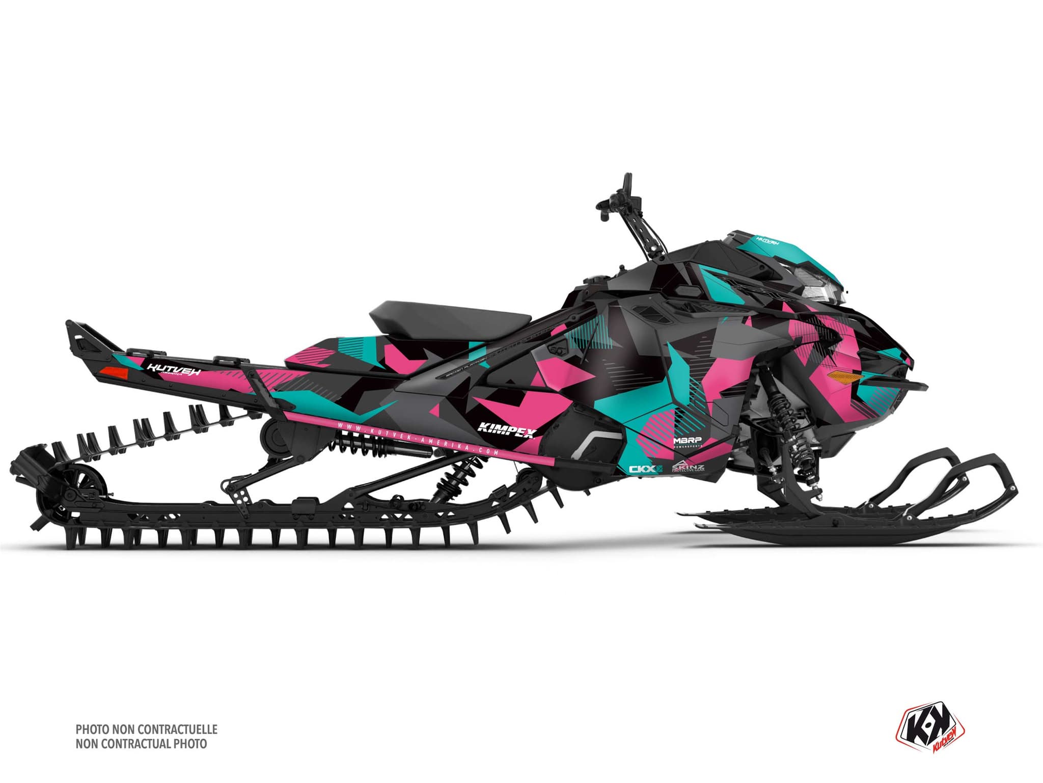 Kit decorativo Mota de neve LYNX SHREDDER DS UNIT Rosa