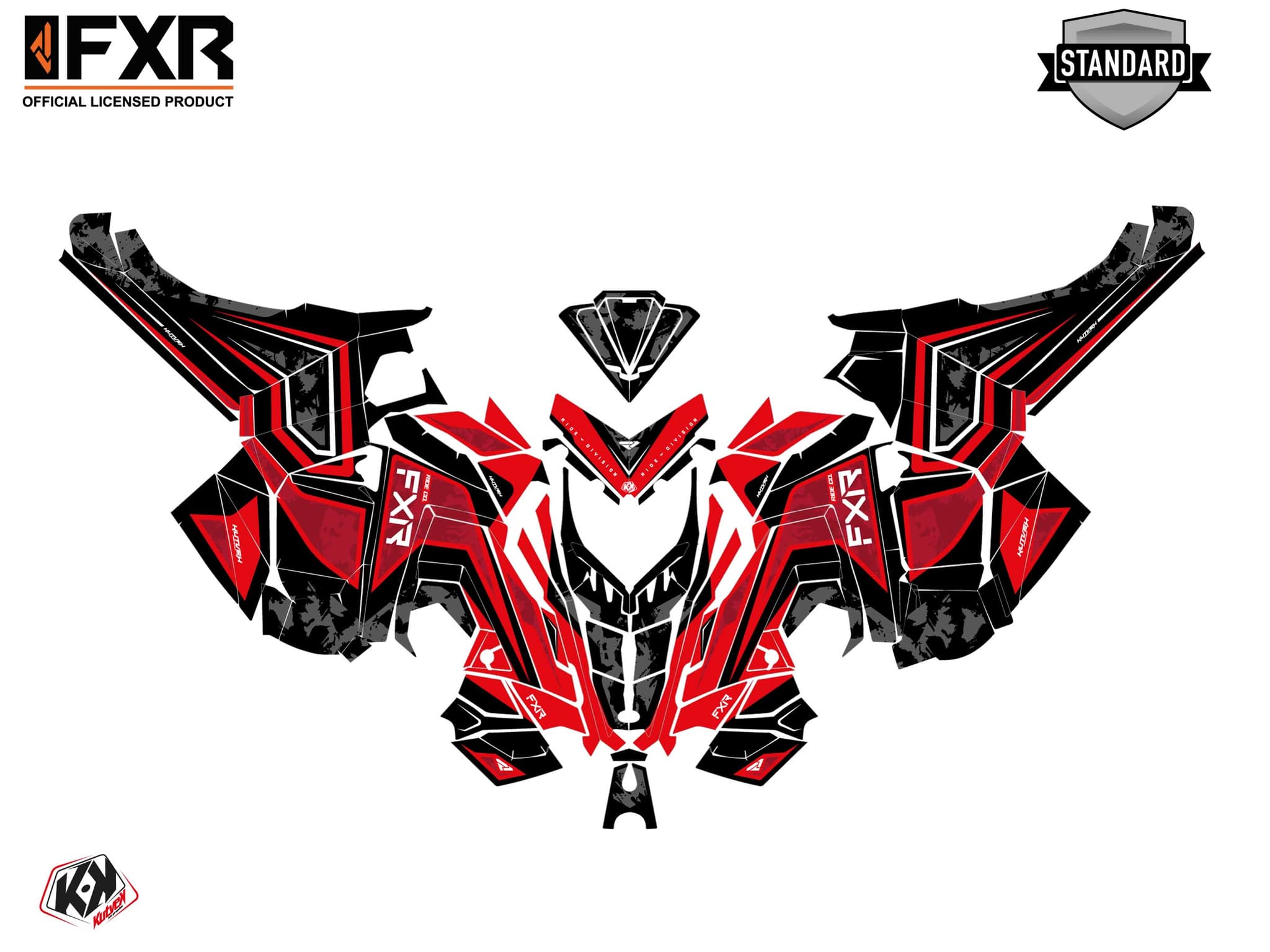 Snowmobile POLARIS KHAOS MATRYX SLASH LIKENS Red graphic kit | Polaris | Kutvek - View 2