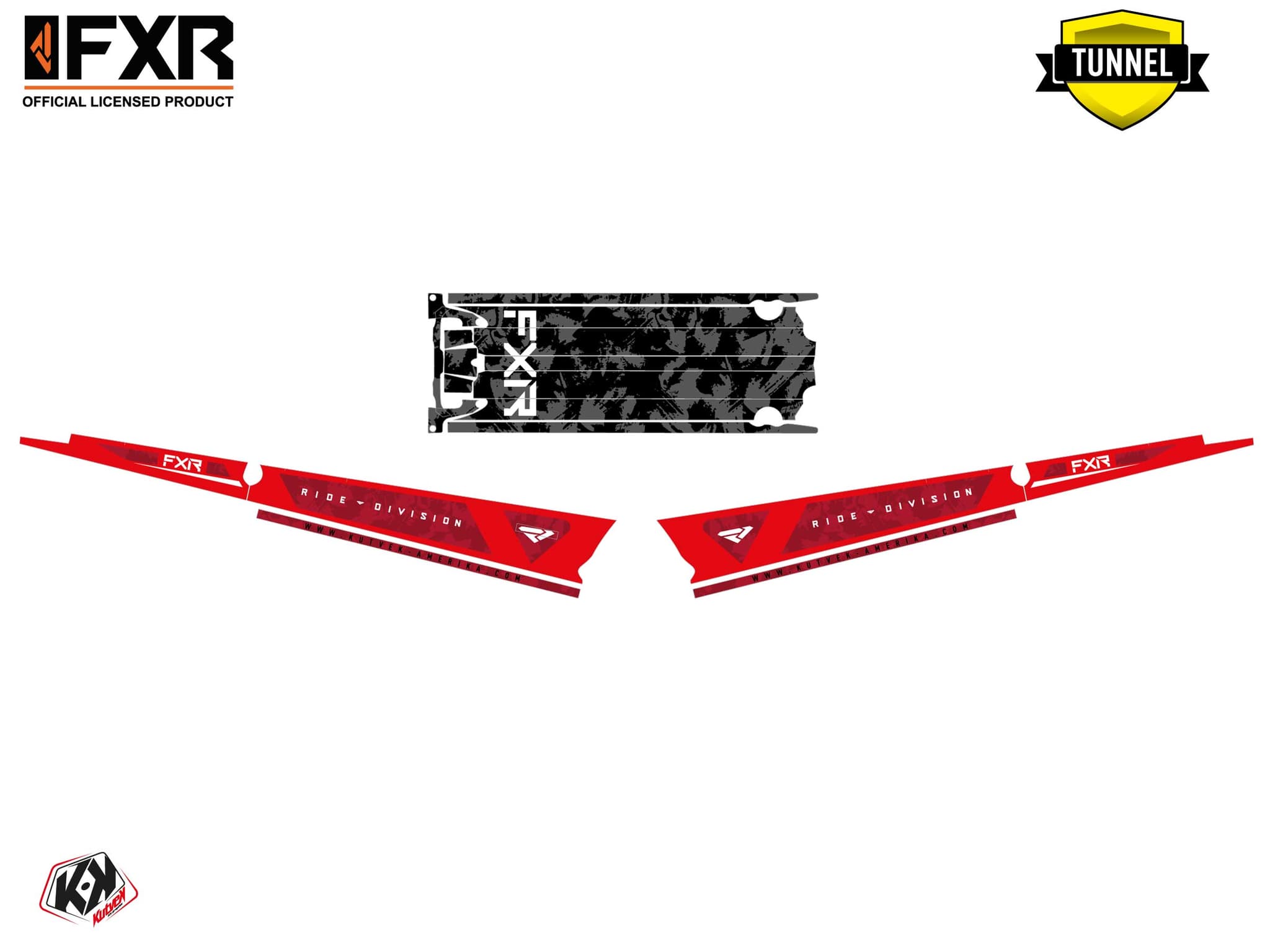 Snowmobile POLARIS KHAOS MATRYX SLASH LIKENS Red graphic kit | Polaris | Kutvek - View 5