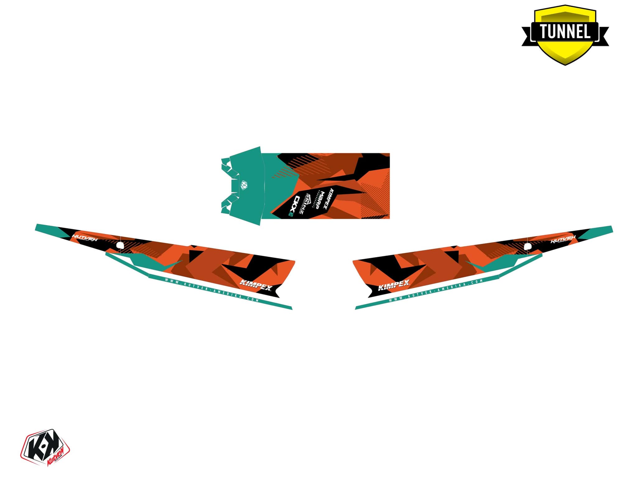 Snowmobile POLARIS KHAOS MATRYX SLASH UNIT Orange graphic kit | Polaris | Kutvek - View 5