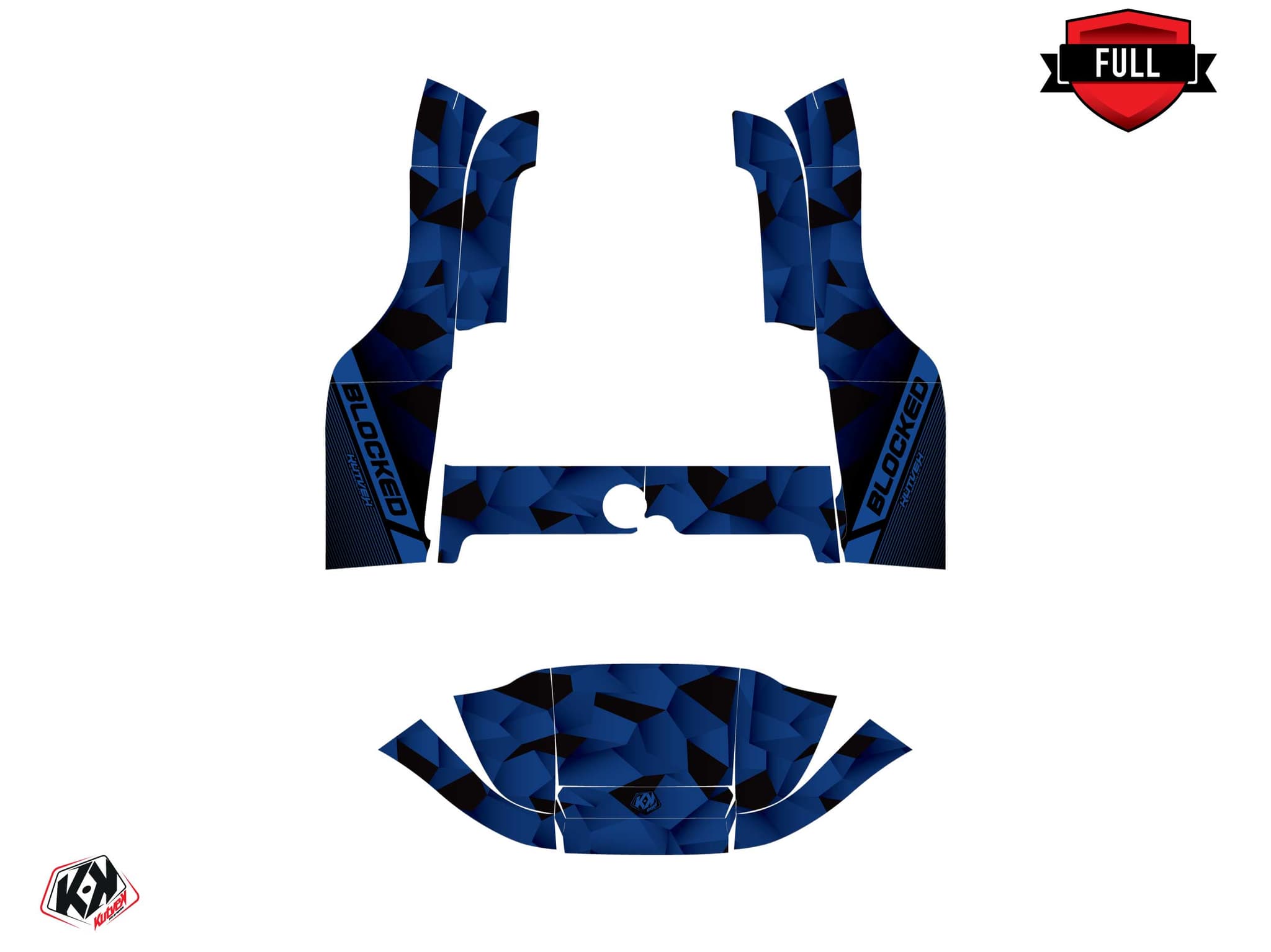 deko-set  blocked blau golfwagen yamaha g 29 | Yamaha | Kutvek - View 3