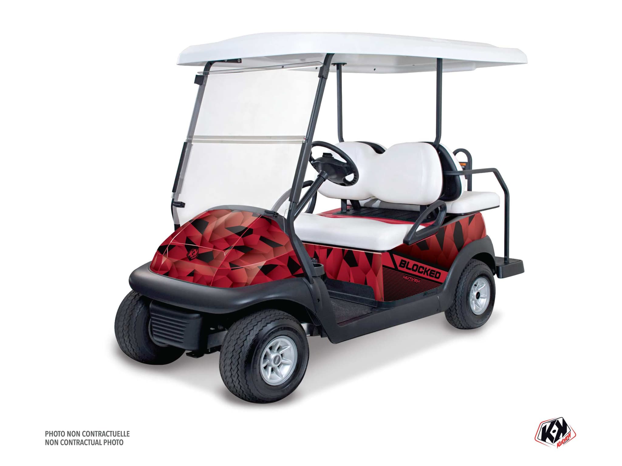 kit graphique golf cart yamaha umx ac blocked rouge