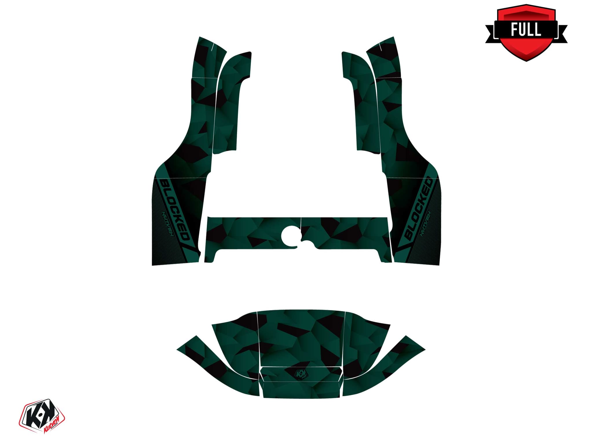 kit graphique golf cart yamaha umx ac blocked vert | Yamaha | Kutvek - View 3
