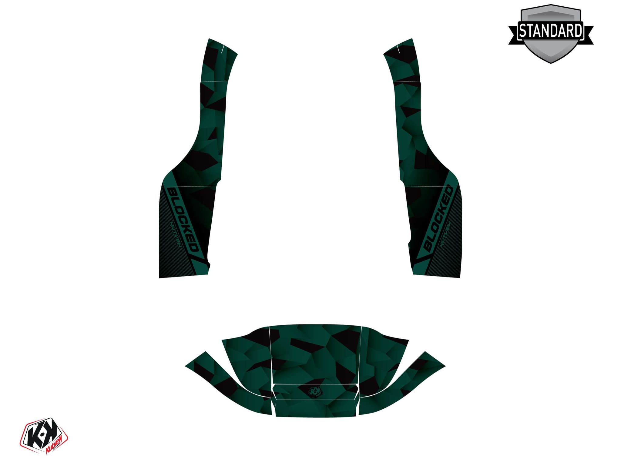 kit graphique golf cart yamaha umx ac blocked vert | Yamaha | Kutvek - View 2