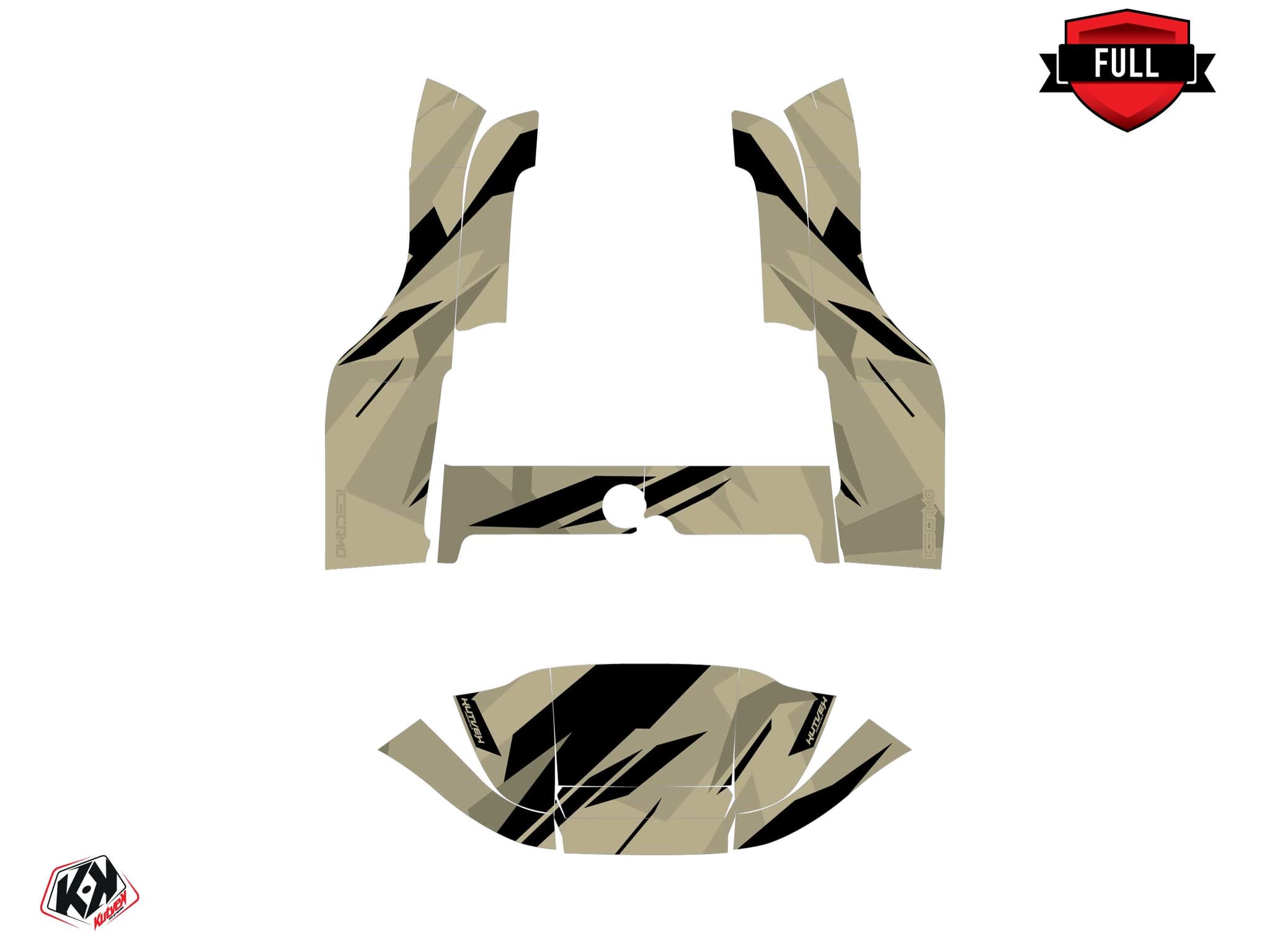kit graphique golf cart yamaha g 29 icecamo beige | Yamaha | Kutvek - View 3