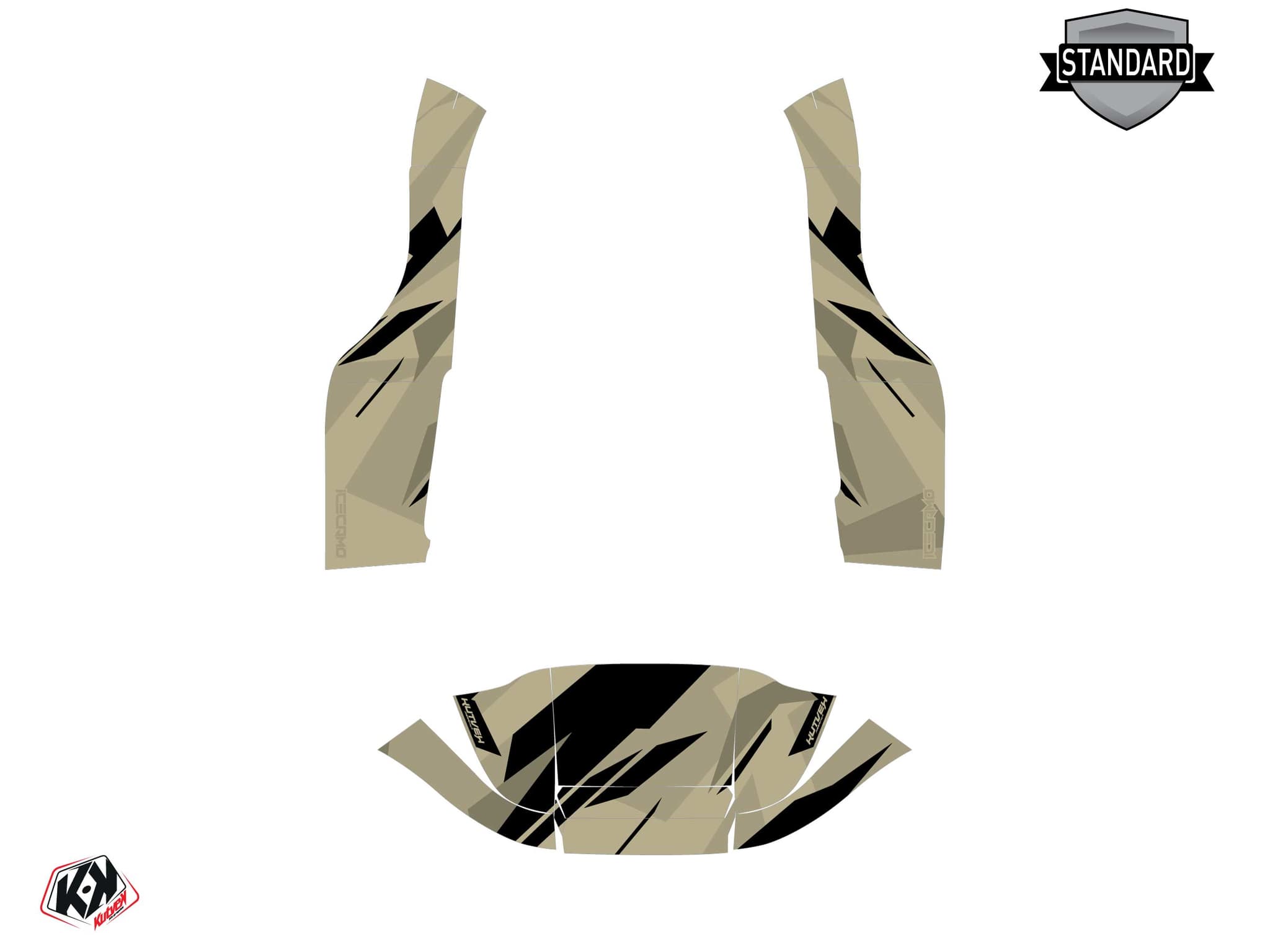 kit graphique golf cart yamaha g 29 icecamo beige | Yamaha | Kutvek - View 2