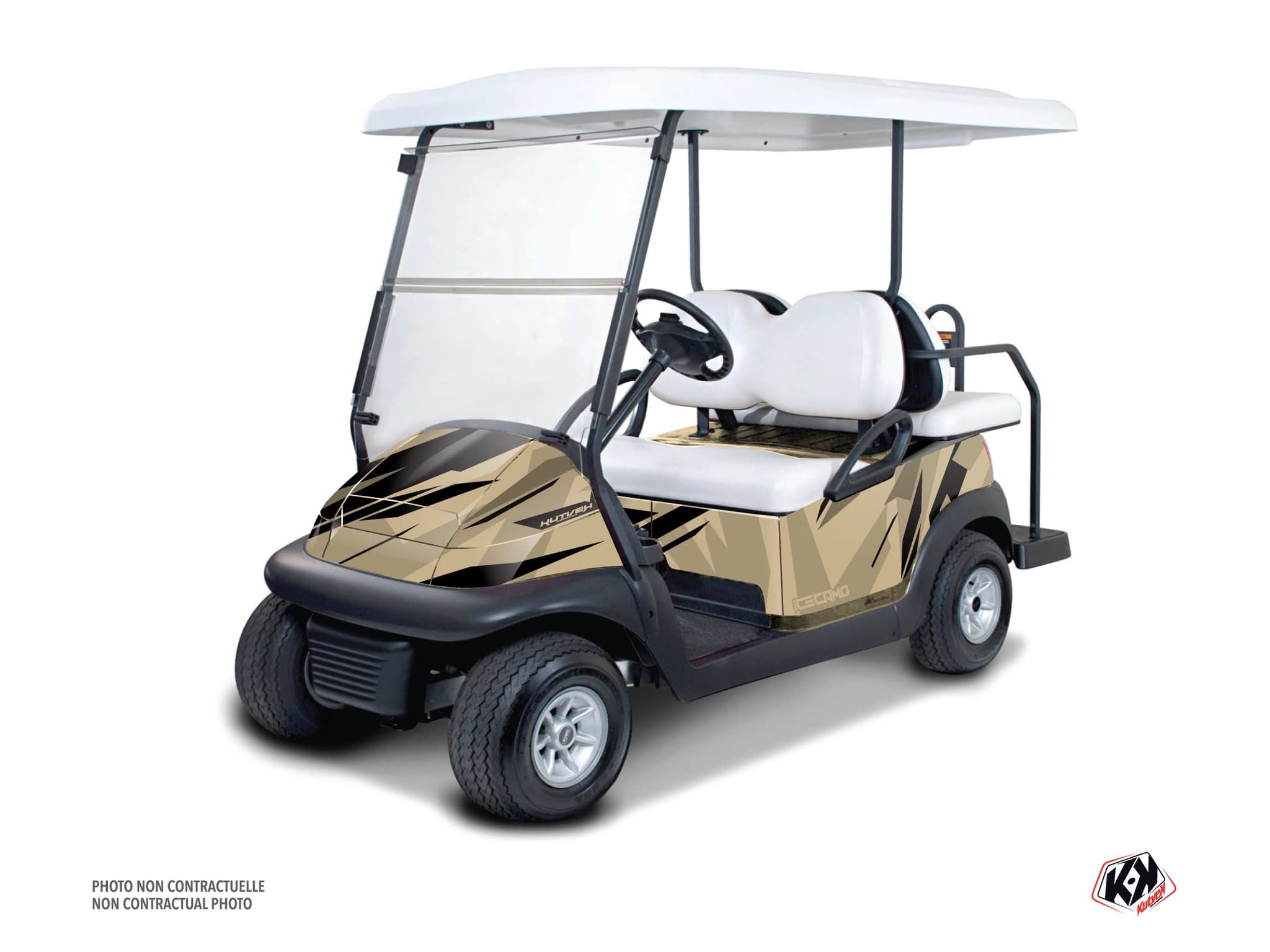 kit graphique golf cart yamaha umx ac icecamo beige