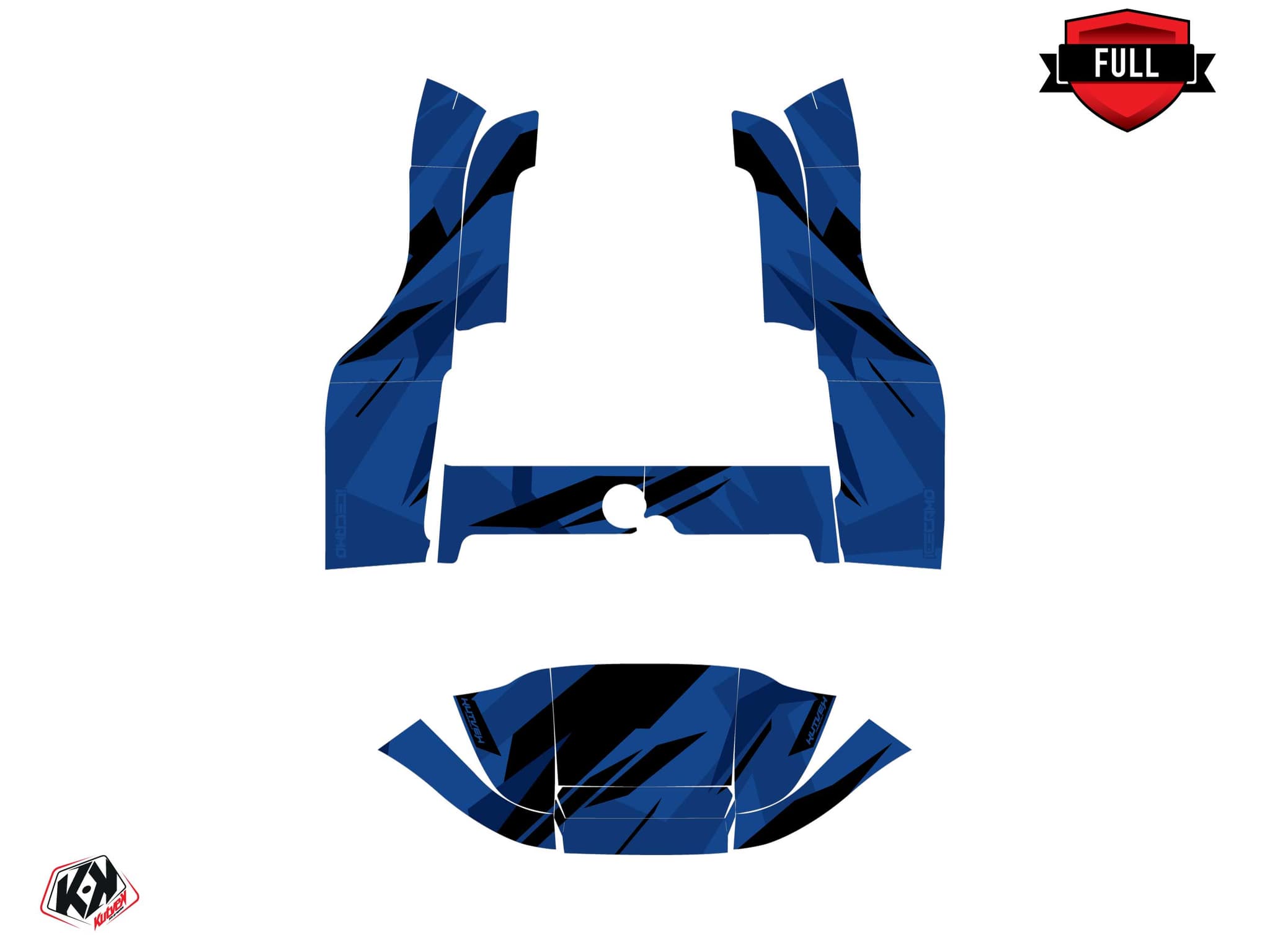 kit graphique golf cart club car precedent icecamo bleu | Club Car | Kutvek - View 3