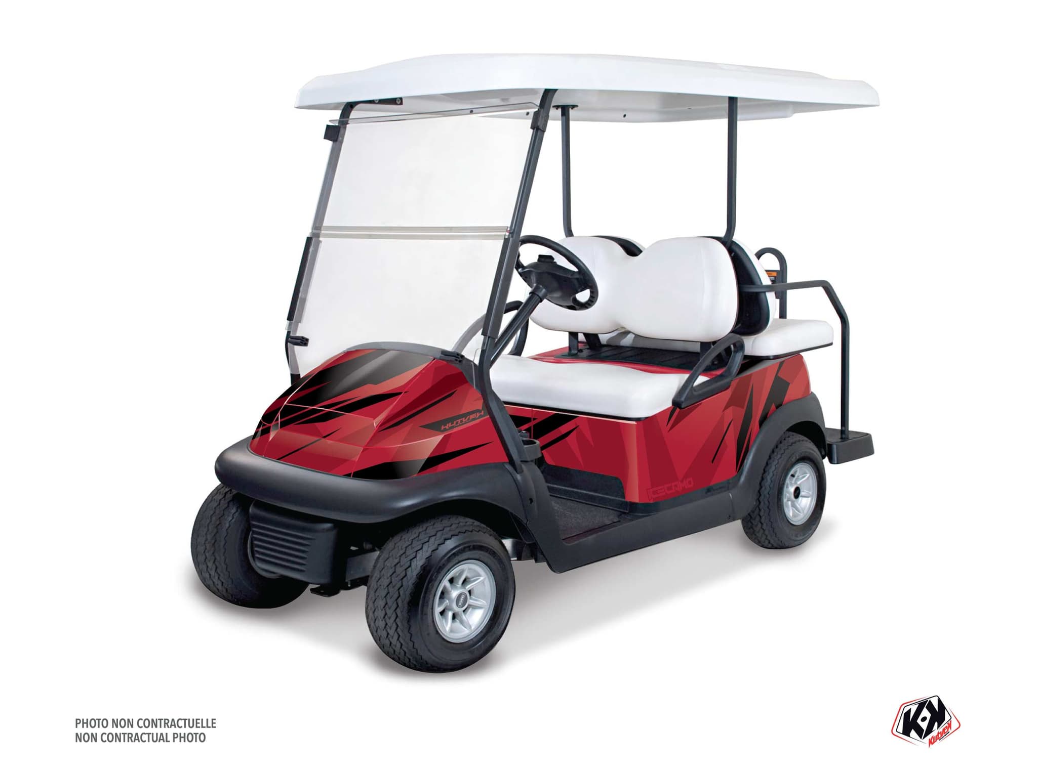kit graphique golf cart yamaha umx ac icecamo rouge