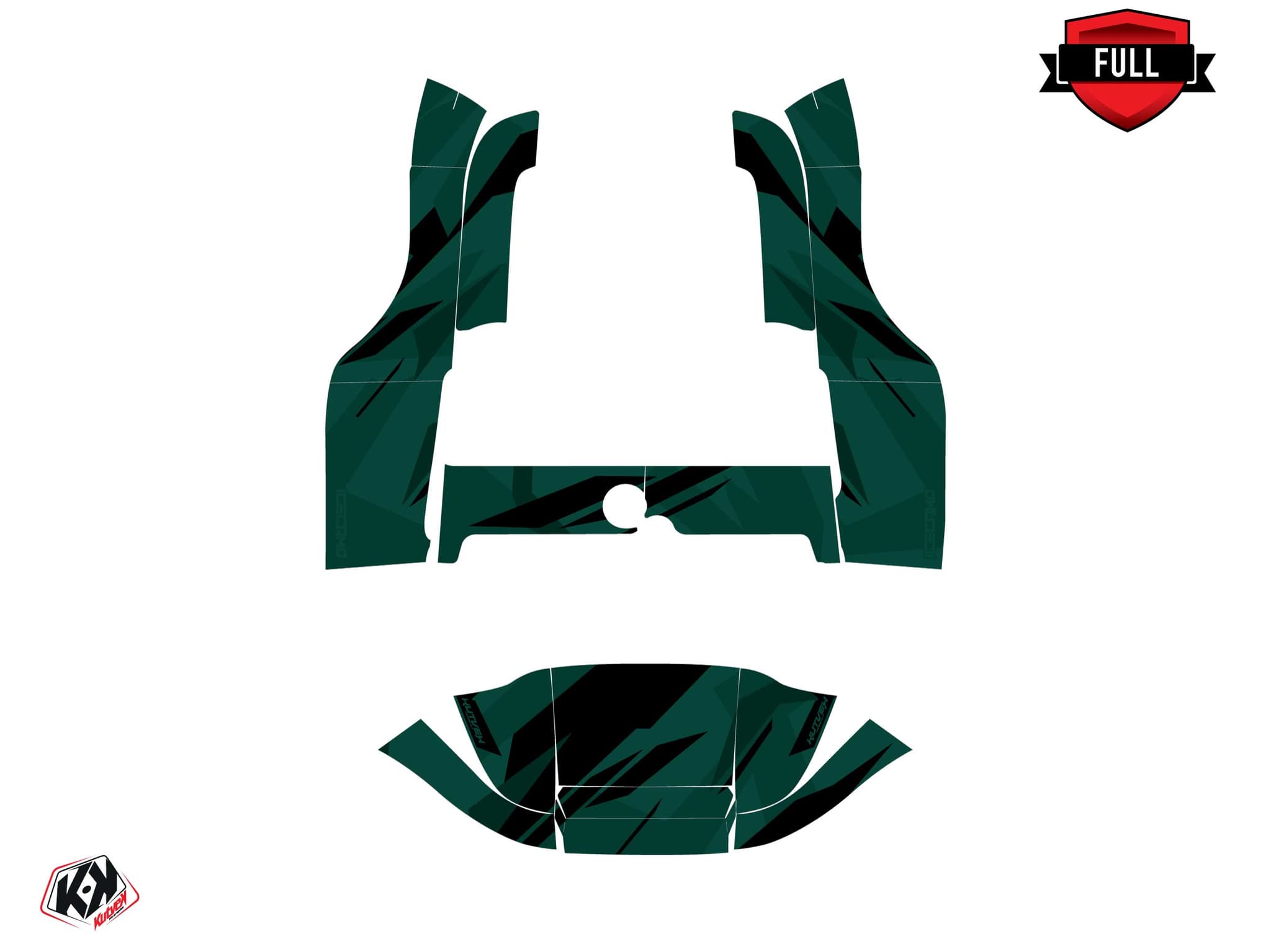 kit graphique golf cart club car precedent icecamo vert | Club Car | Kutvek - View 3