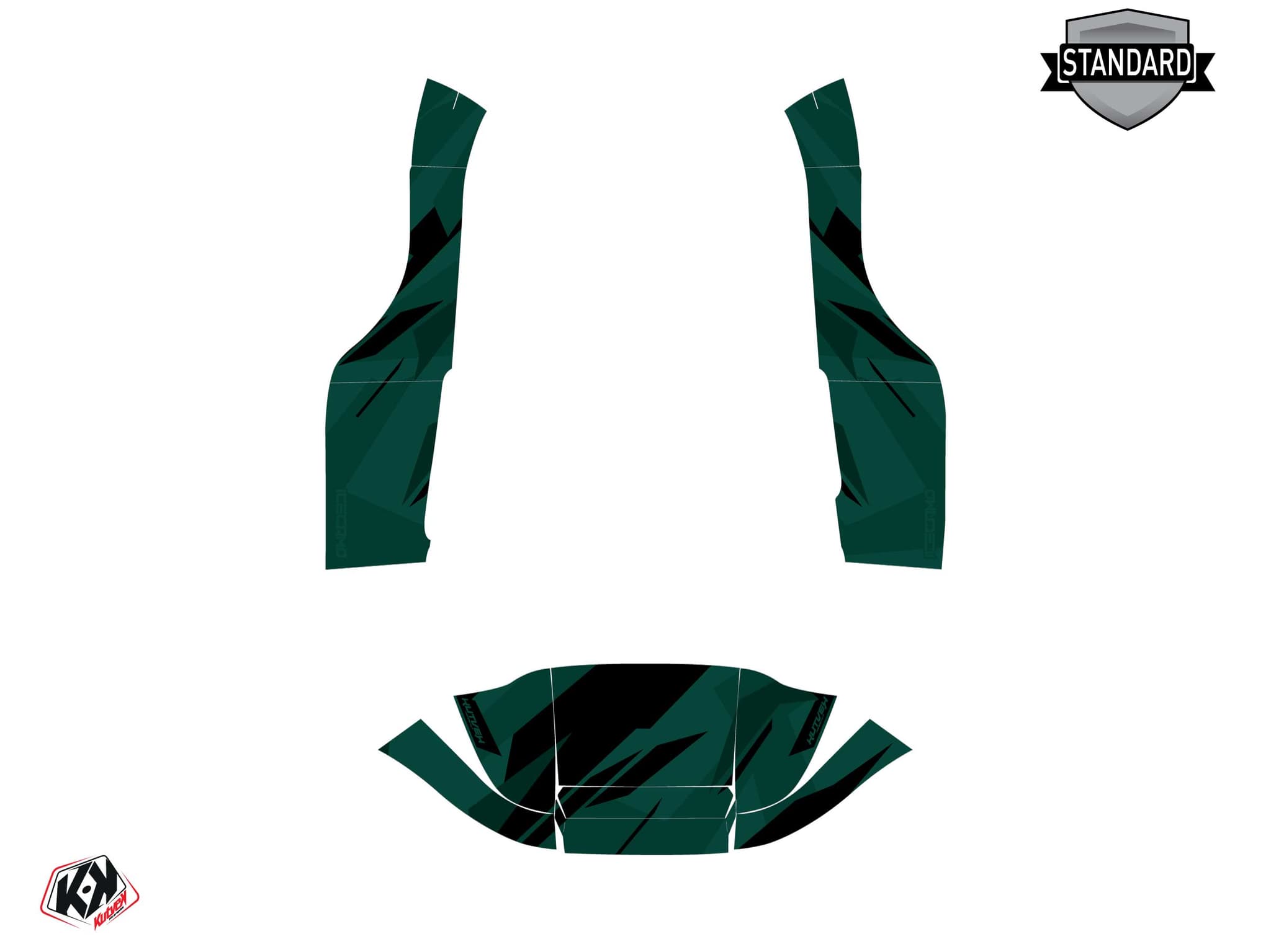 kit graphique golf cart club car precedent icecamo vert | Club Car | Kutvek - View 2