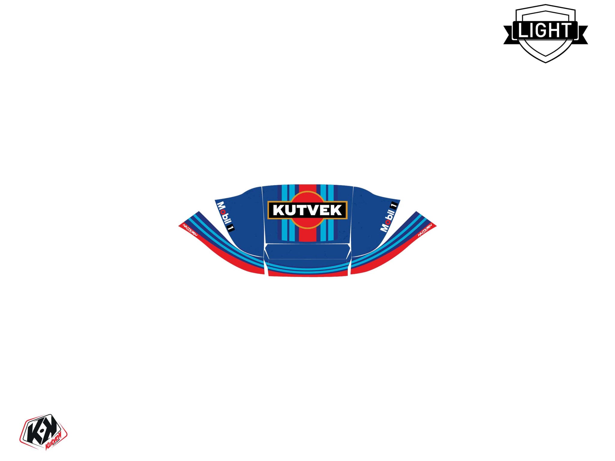 kit graphique golf cart club car precedent martini bleu | Club Car | Kutvek - View 4