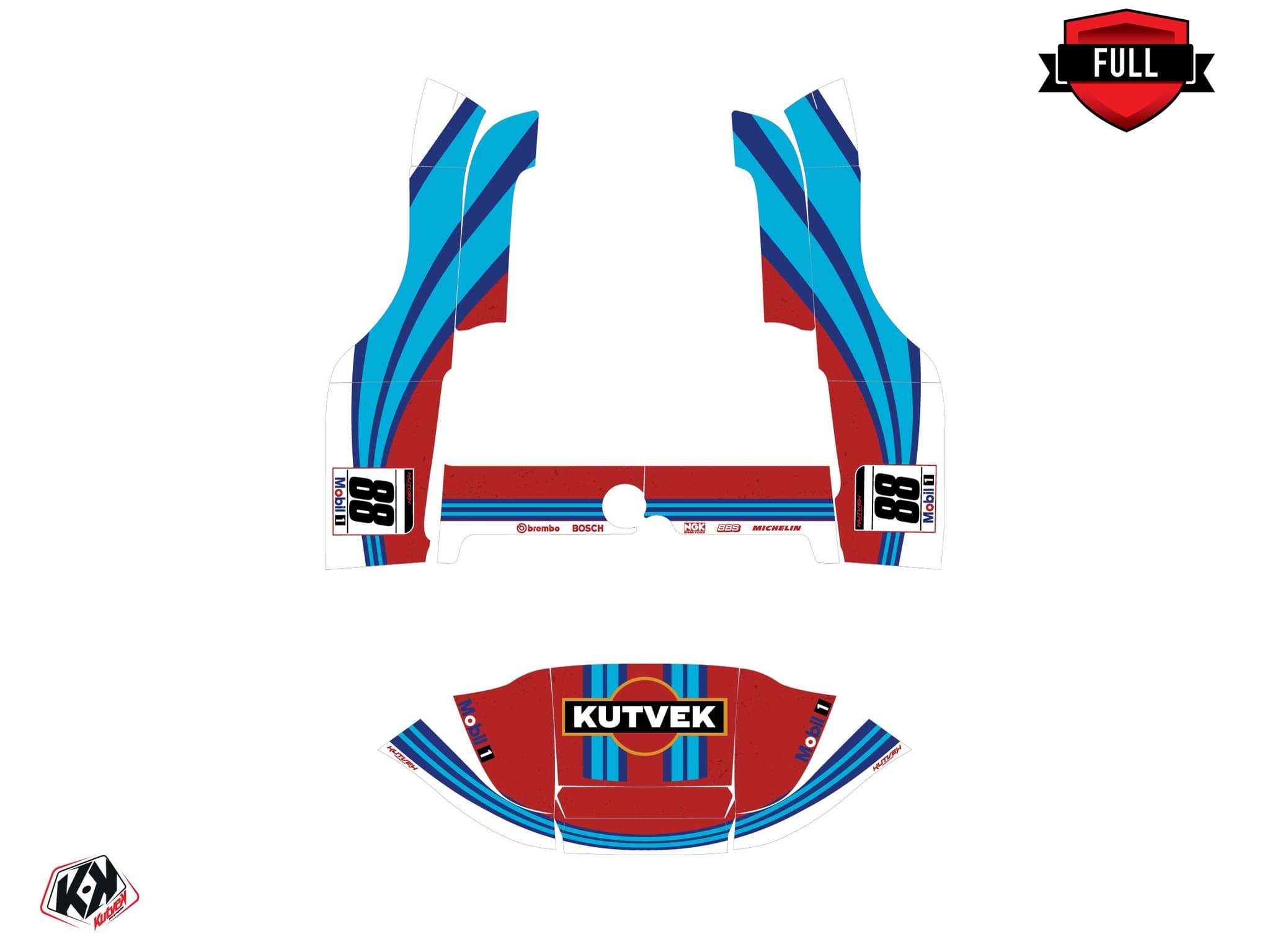 deko-set golf cart club car precedent f150 martini rot | Club Car | Kutvek - View 3