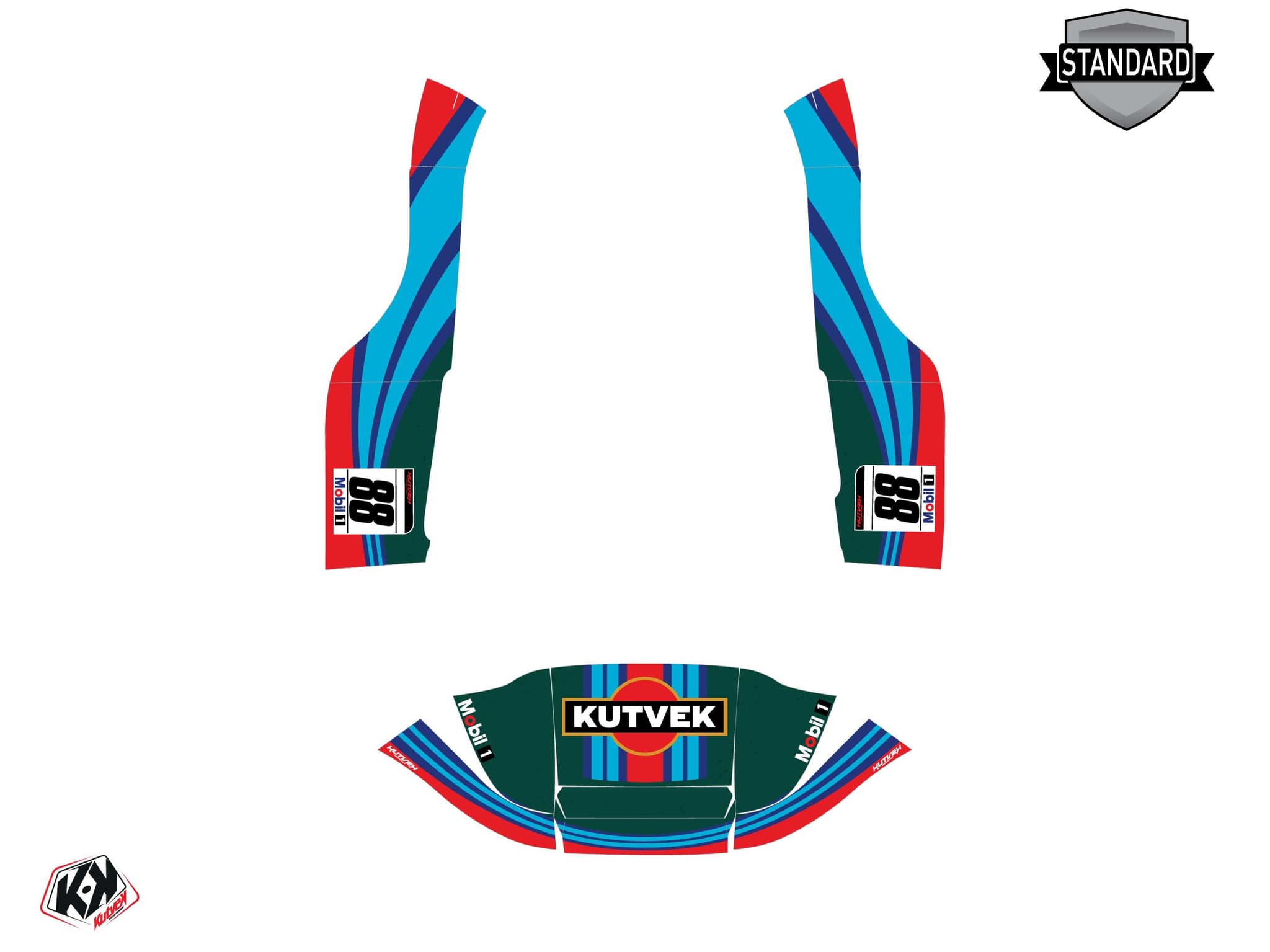 kit graphique golf cart yamaha umx ac martini vert | Yamaha | Kutvek - View 2