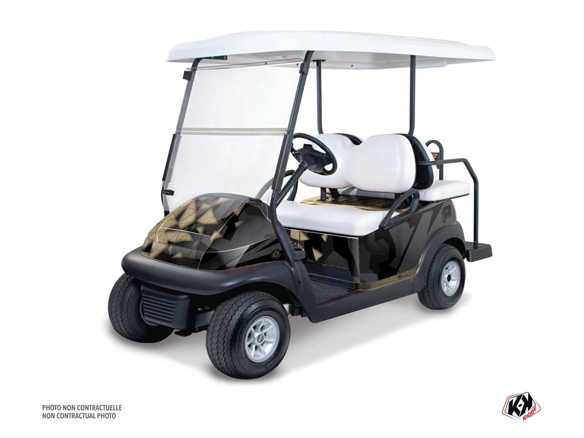 kit graphique golf cart yamaha g 29 paddock beige