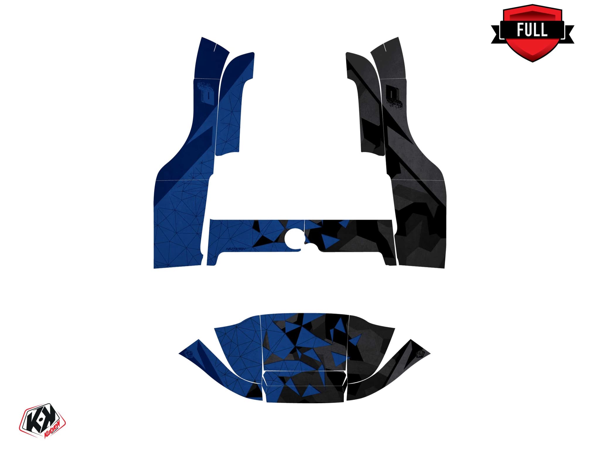 kit graphique golf cart yamaha g 29 paddock bleu | Yamaha | Kutvek - View 3