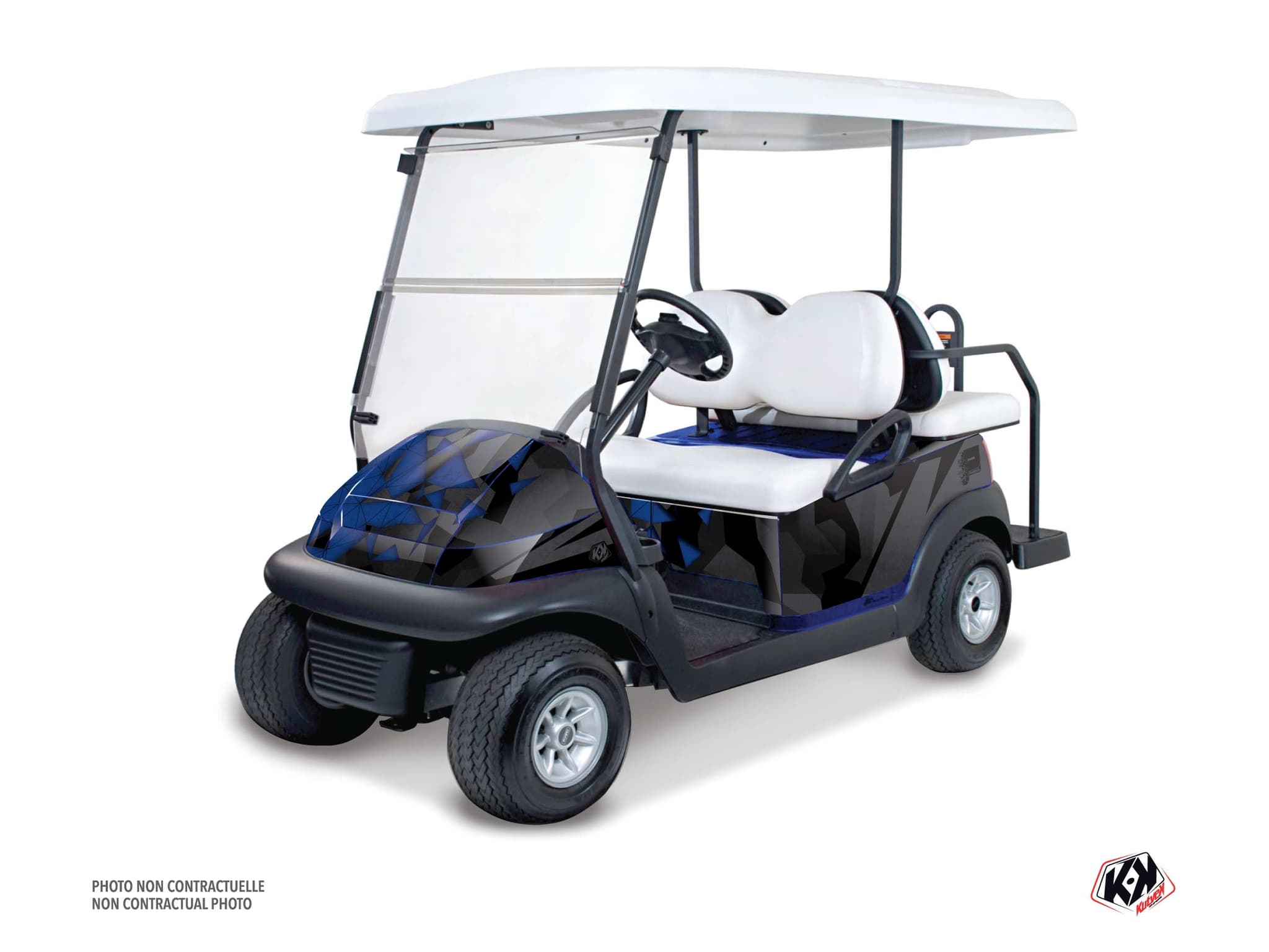 kit graphique golf cart yamaha g 29 paddock bleu