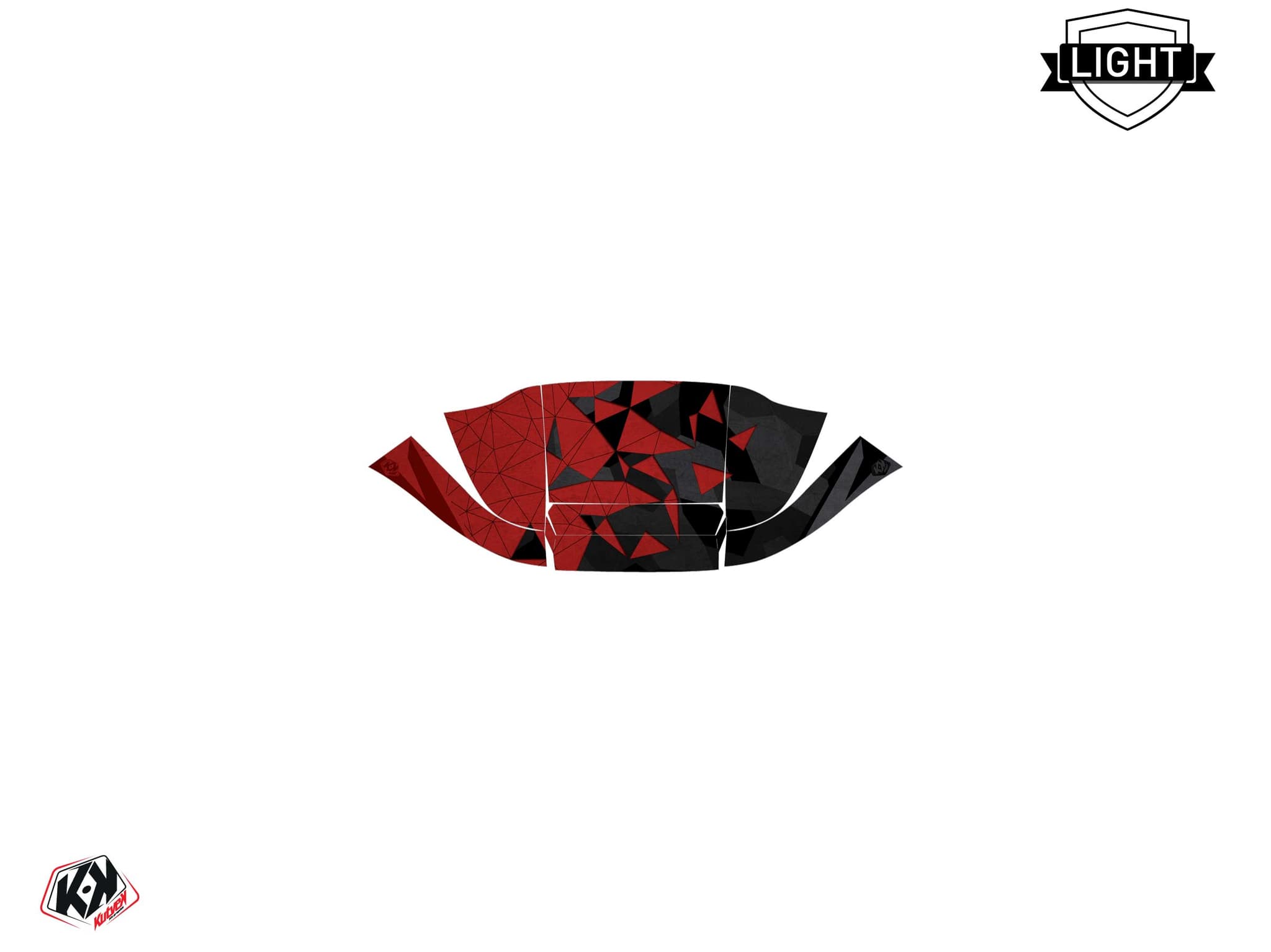 golf cart club car precedent paddock red  graphic kit | Club Car | Kutvek - View 4