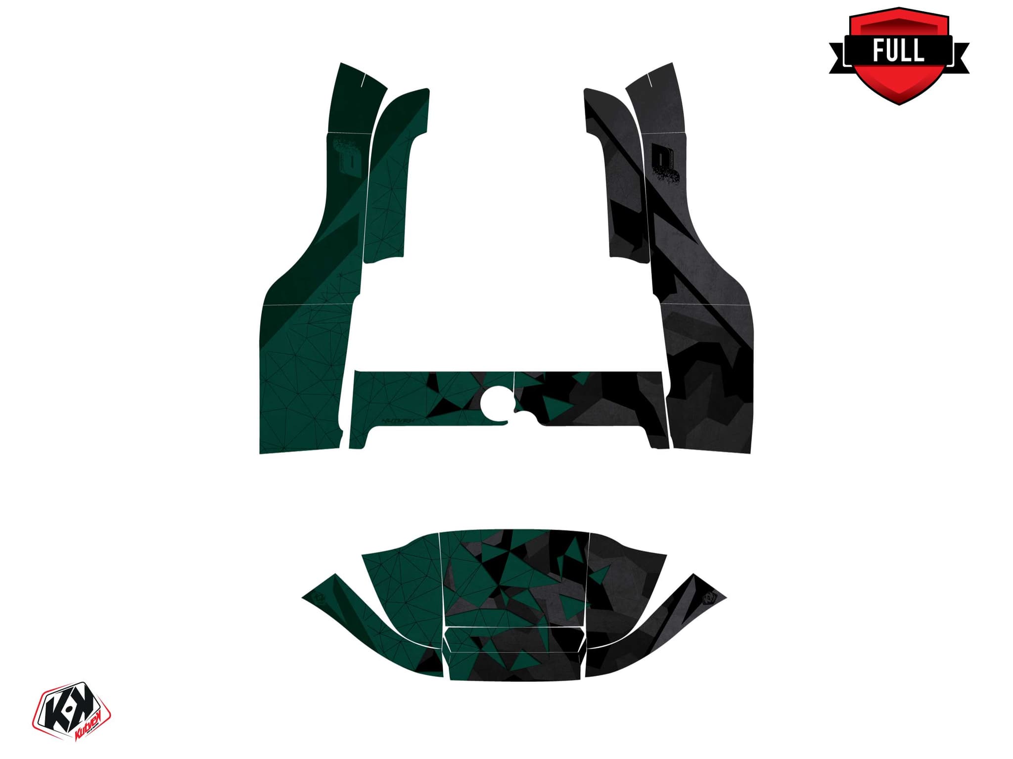 deko-set golf cart club car precedent f150 paddock grün | Club Car | Kutvek - View 3