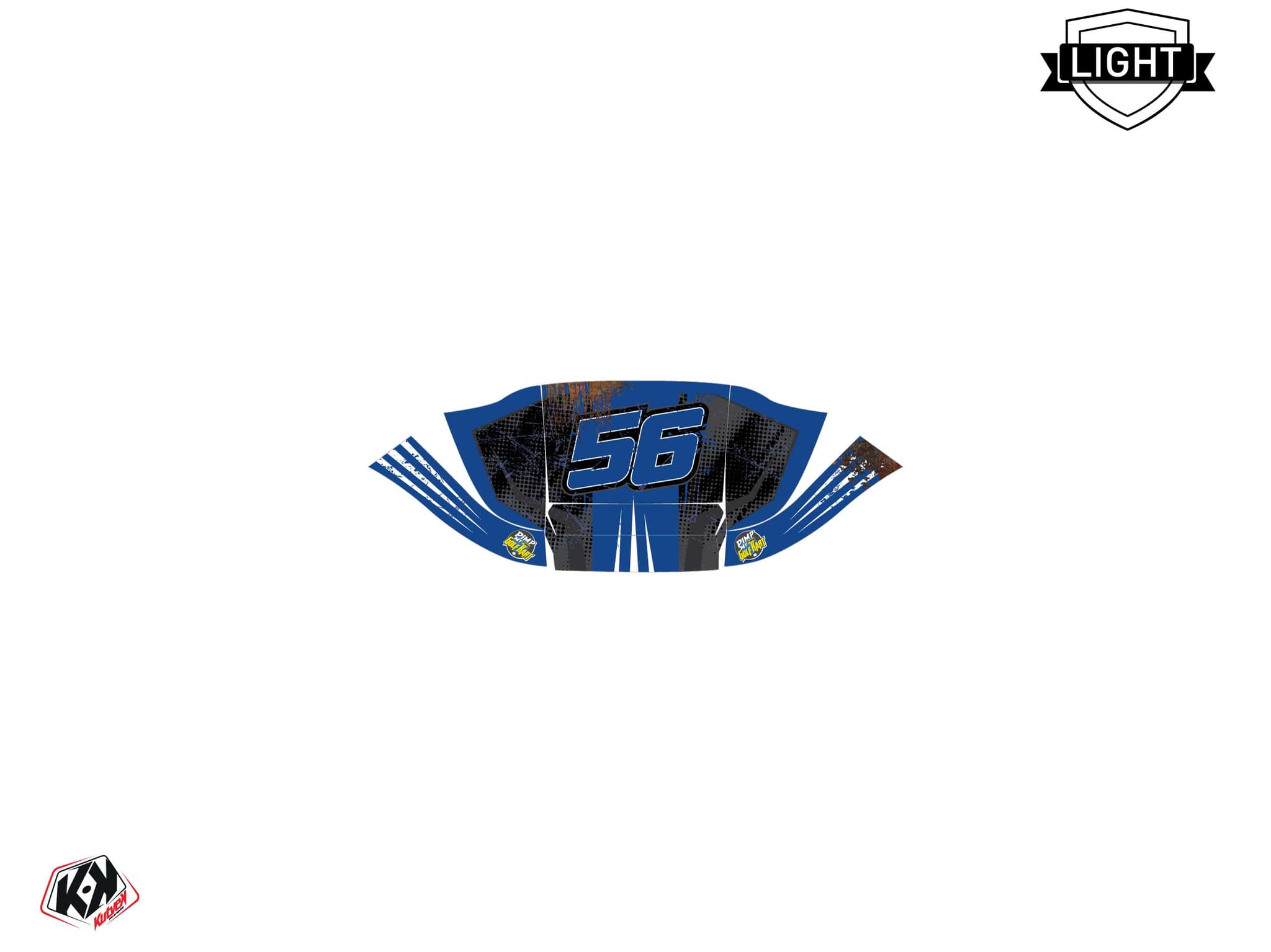 kit decorativo golf cart yamaha g 29 rust nascar blu | Yamaha | Kutvek - View 4