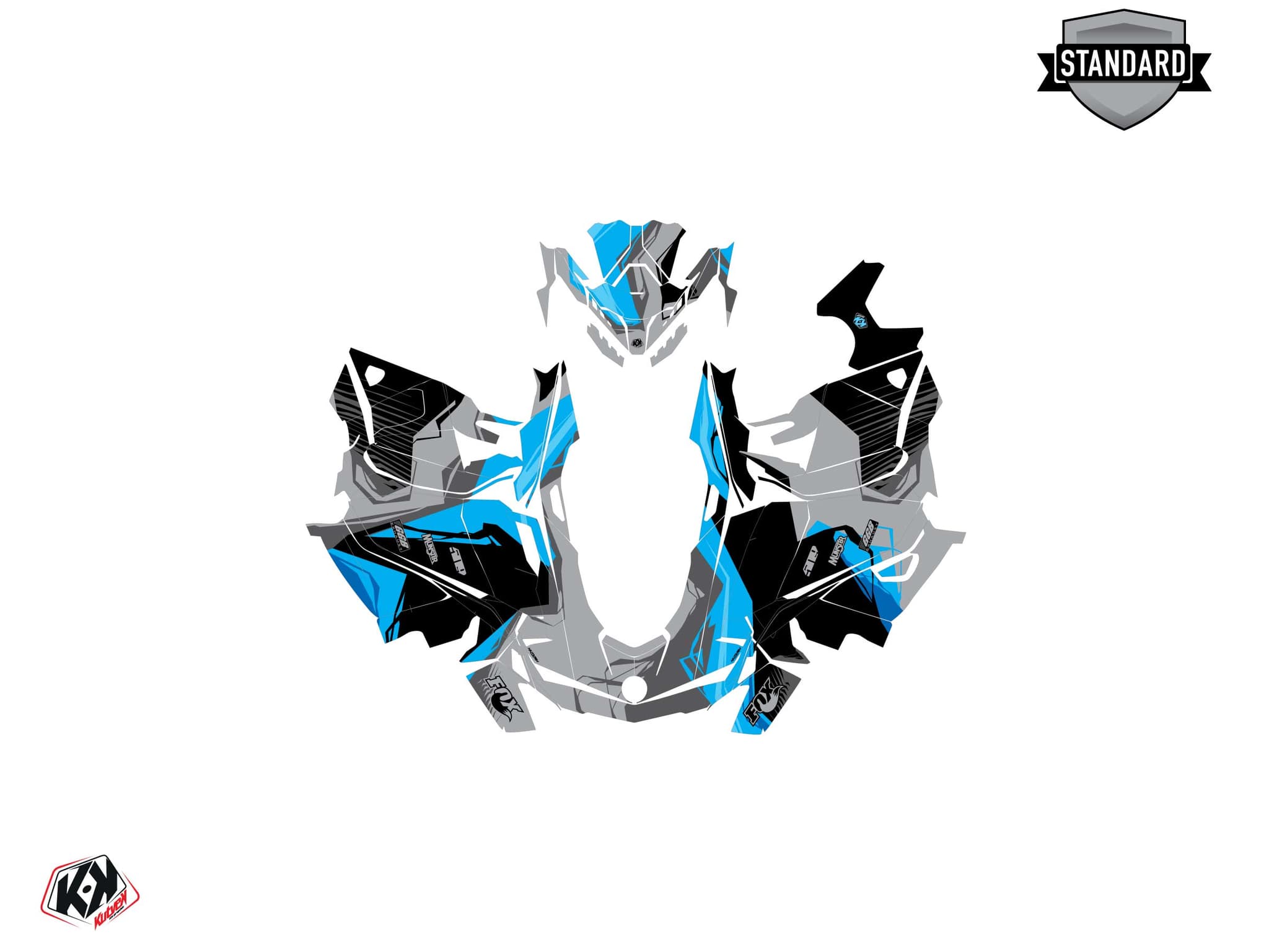 Snowmobile SKIDOO BACKCOUNTRY SPORT KLIFF Blue graphic kit | Skidoo | Kutvek - View 2