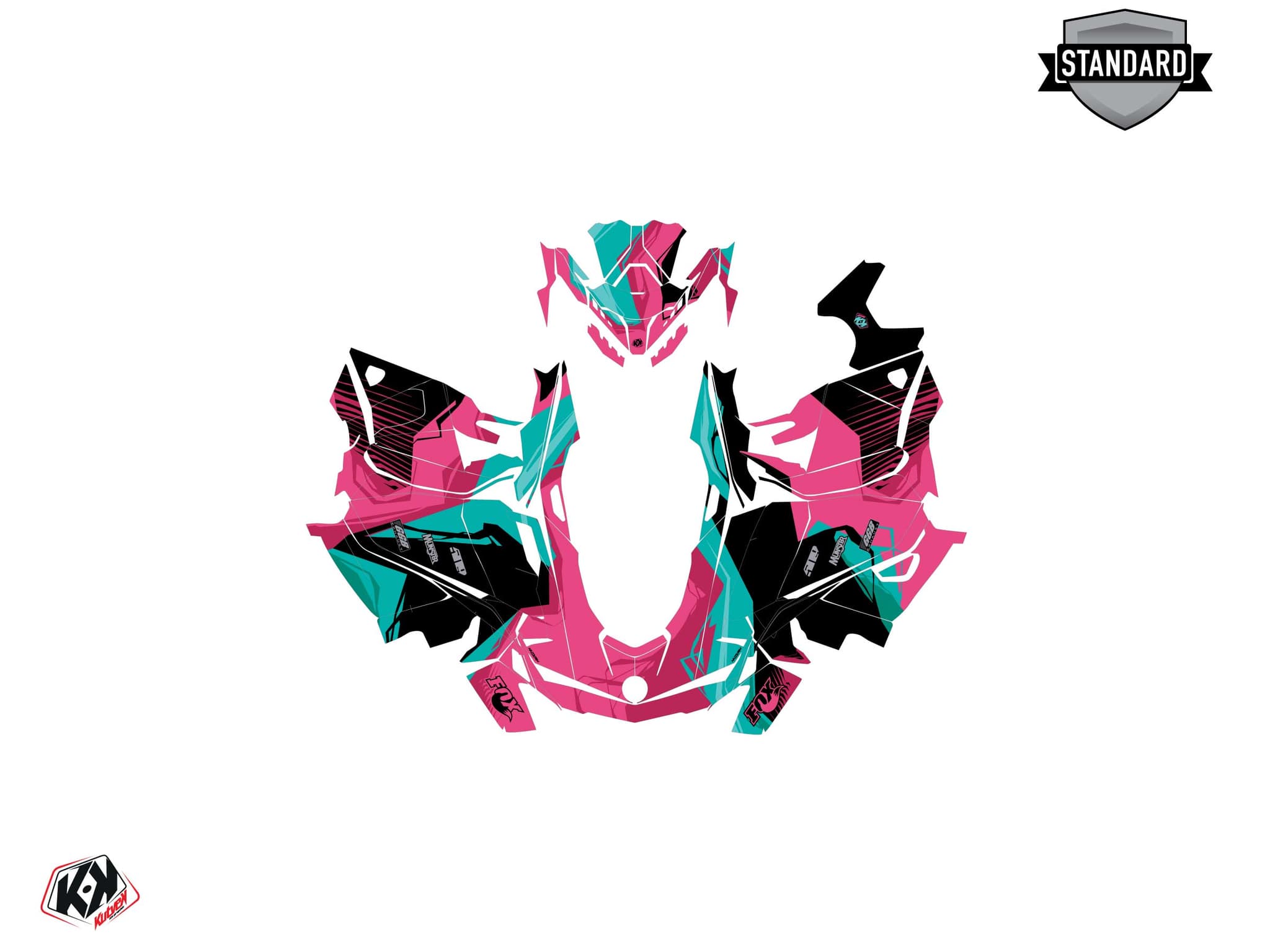 Kit graphique Motoneige SKIDOO BACKCOUNTRY SPORT KLIFF Rose | Skidoo | Kutvek - View 2