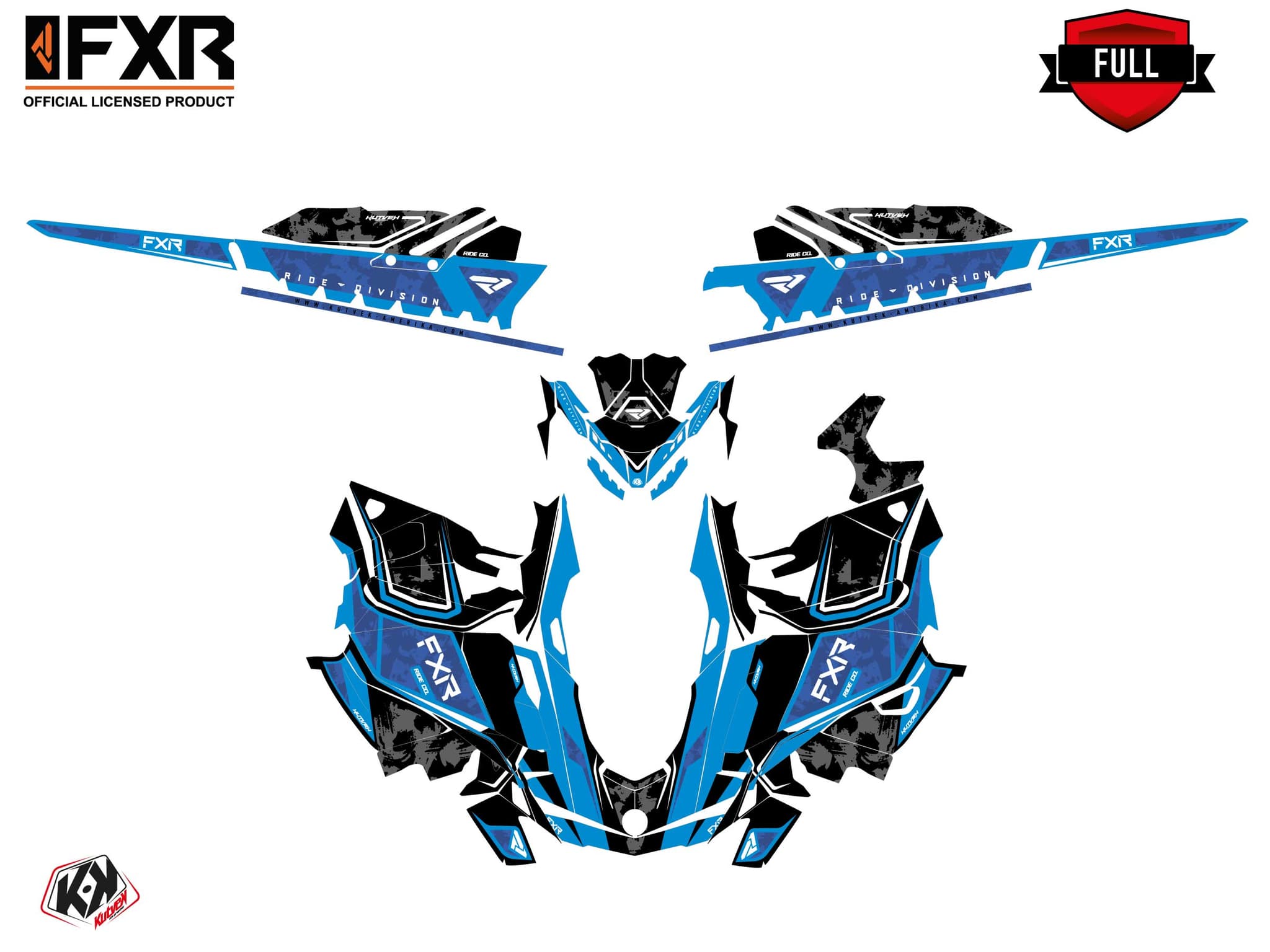 Kit graphique Motoneige SKIDOO BACKCOUNTRY SPORT LIKENS Bleu | Skidoo | Kutvek - View 3