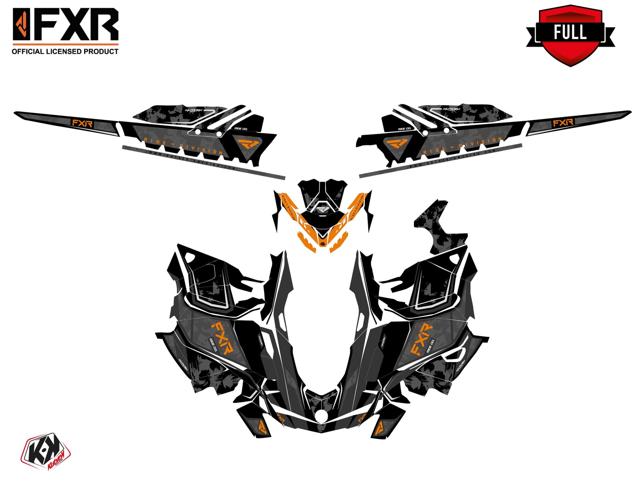 Kit graphique Motoneige SKIDOO BACKCOUNTRY SPORT LIKENS Noir | Skidoo | Kutvek - View 3