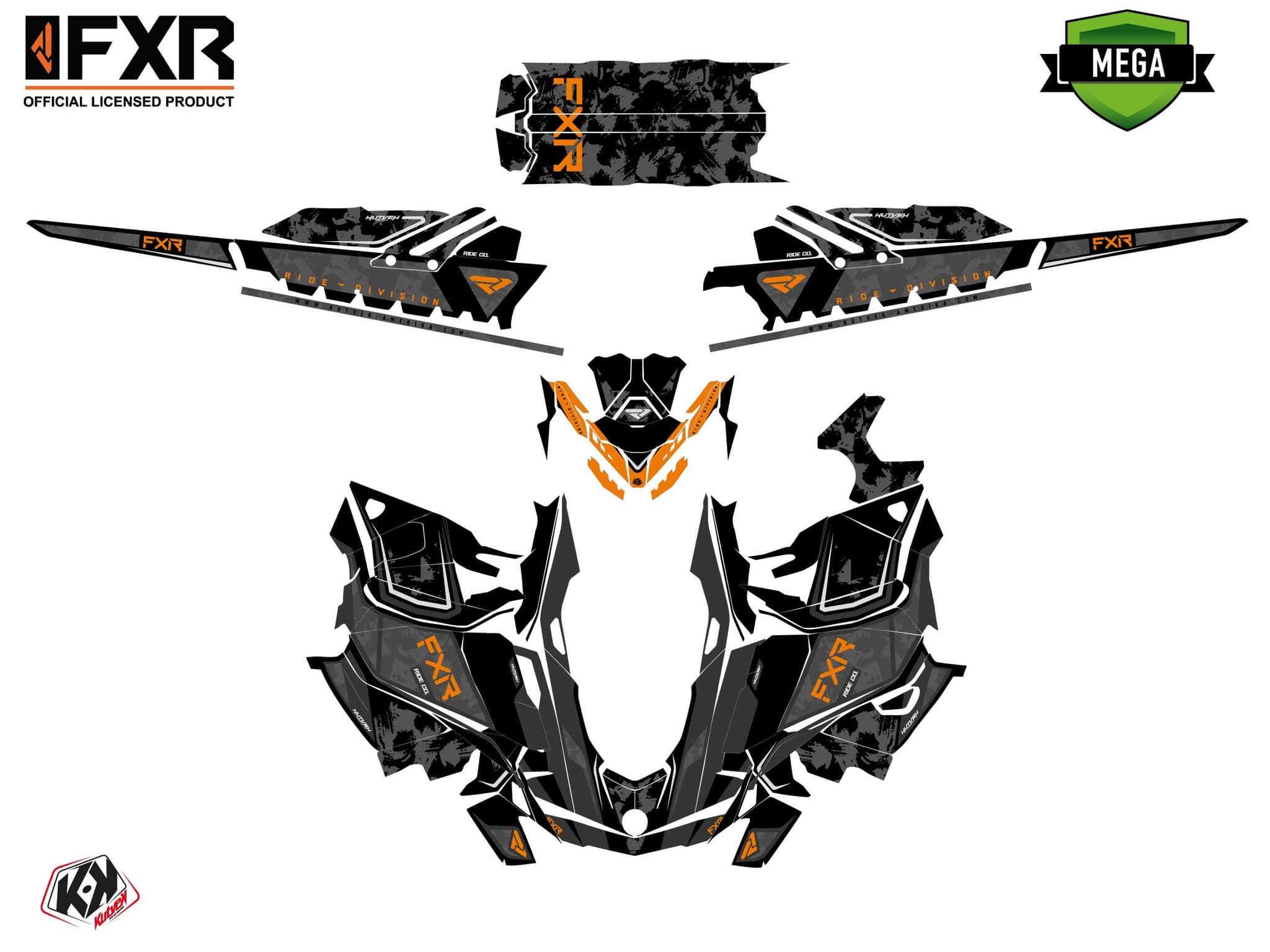 Kit graphique Motoneige SKIDOO BACKCOUNTRY SPORT LIKENS Noir | Skidoo | Kutvek - View 4