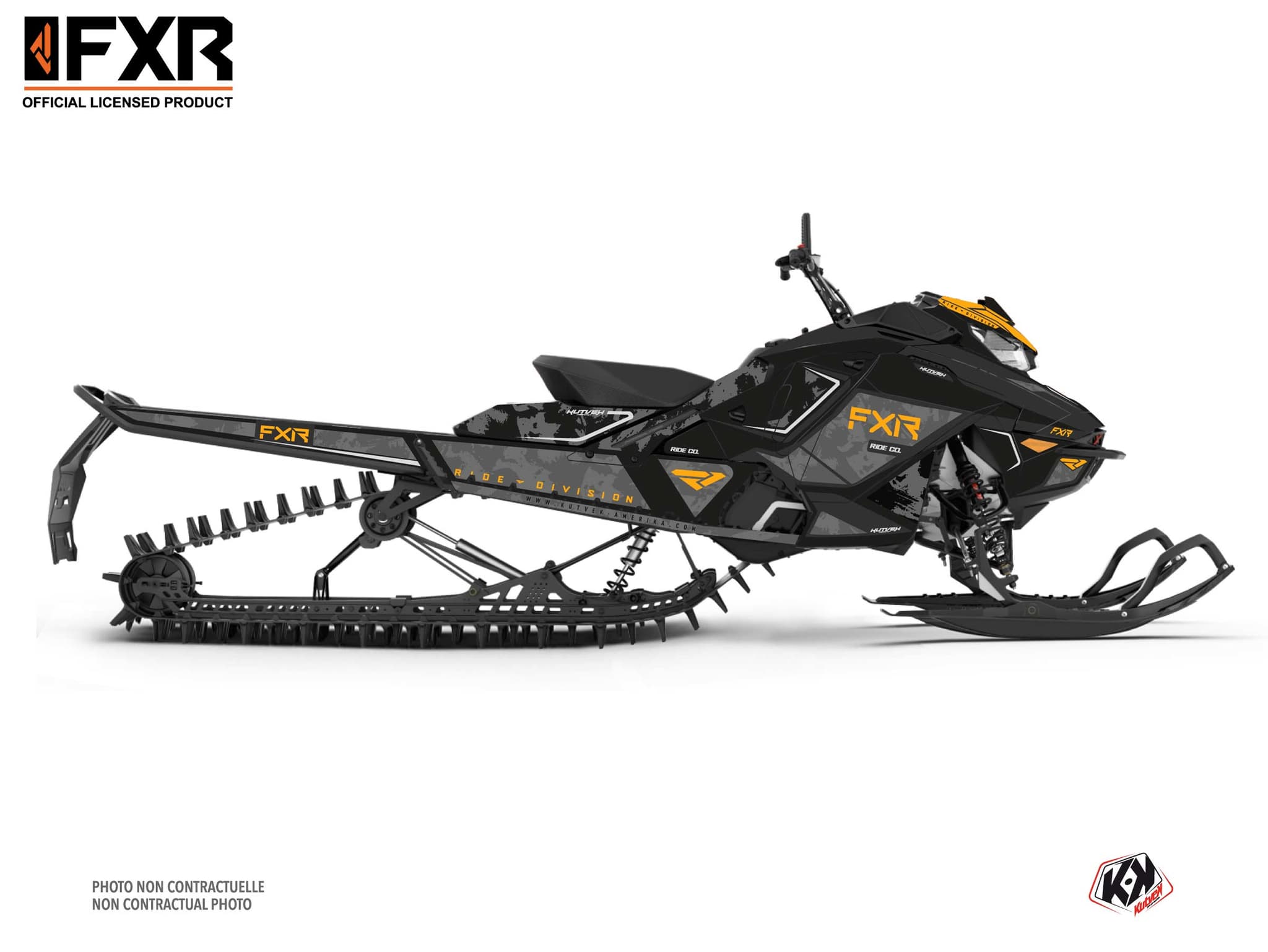 Kit Graphique motoneige skidoo backcountry sport likens noir   