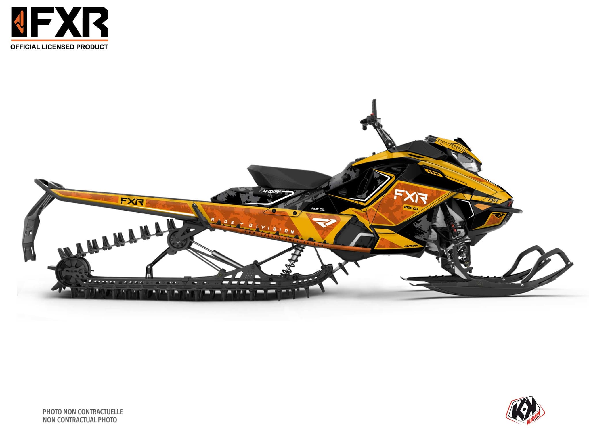 Kit Graphique motoneige skidoo backcountry sport likens orange   