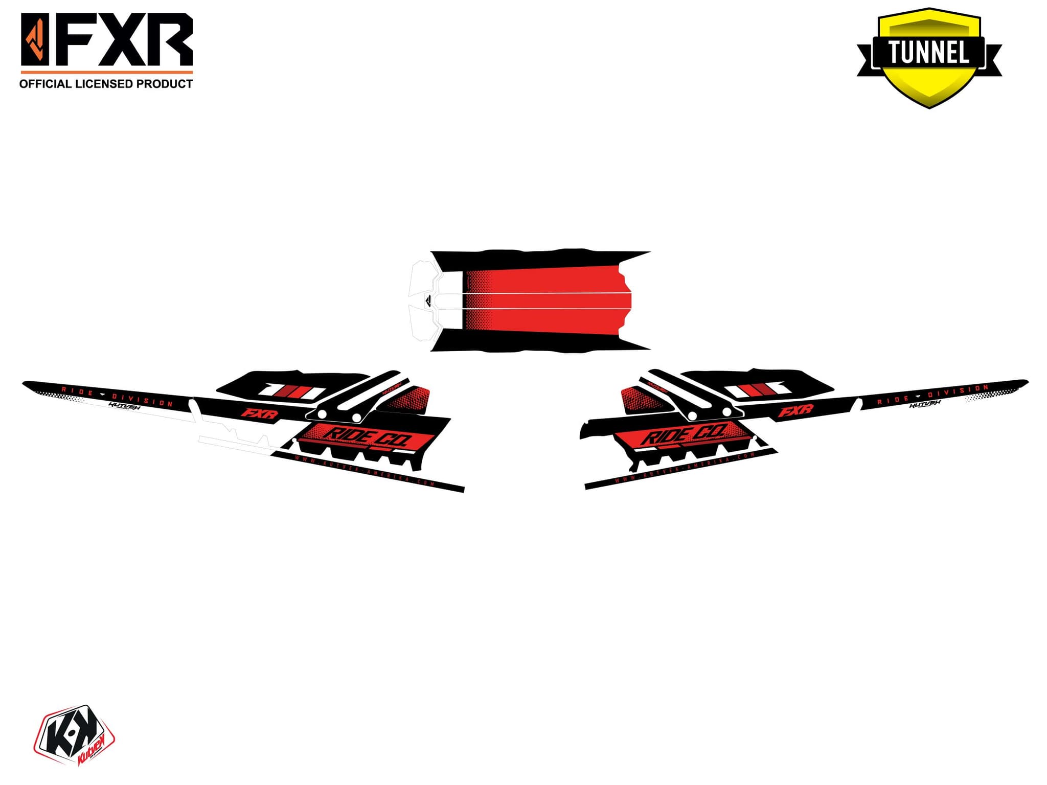 Kit graphique Motoneige SKIDOO BACKCOUNTRY SPORT SKAL Rouge-Blanc | Skidoo | Kutvek - View 5
