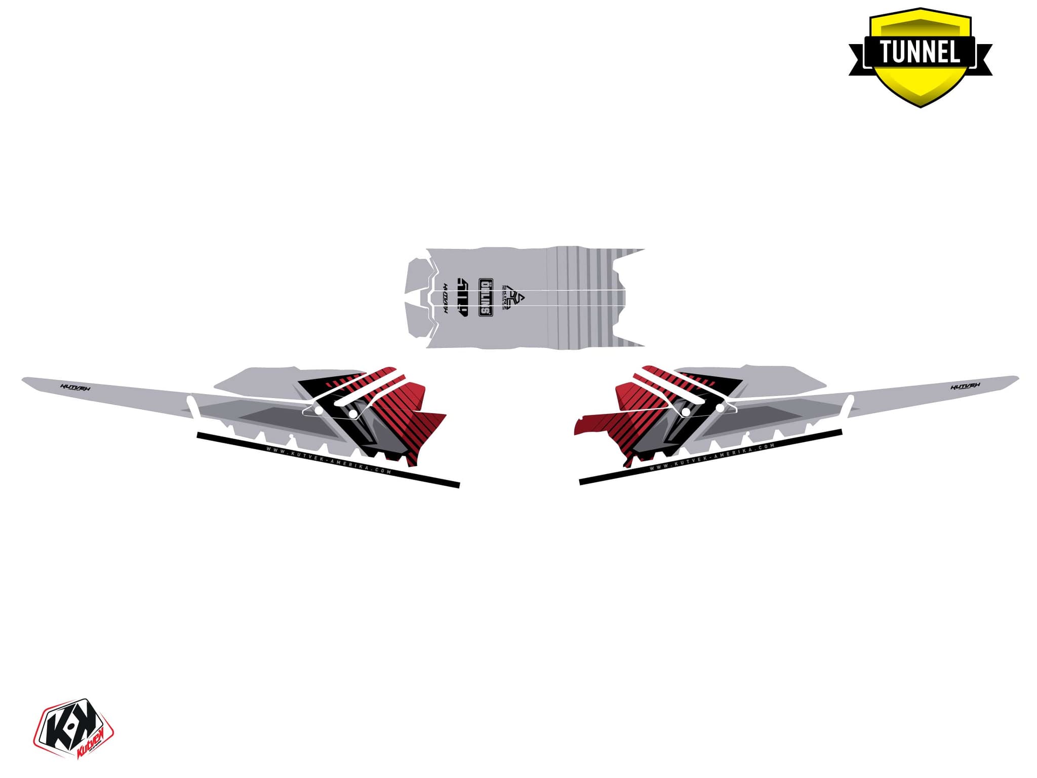 Kit graphique Motoneige SKIDOO BACKCOUNTRY SPORT SQUADRON Rouge | Skidoo | Kutvek - View 5