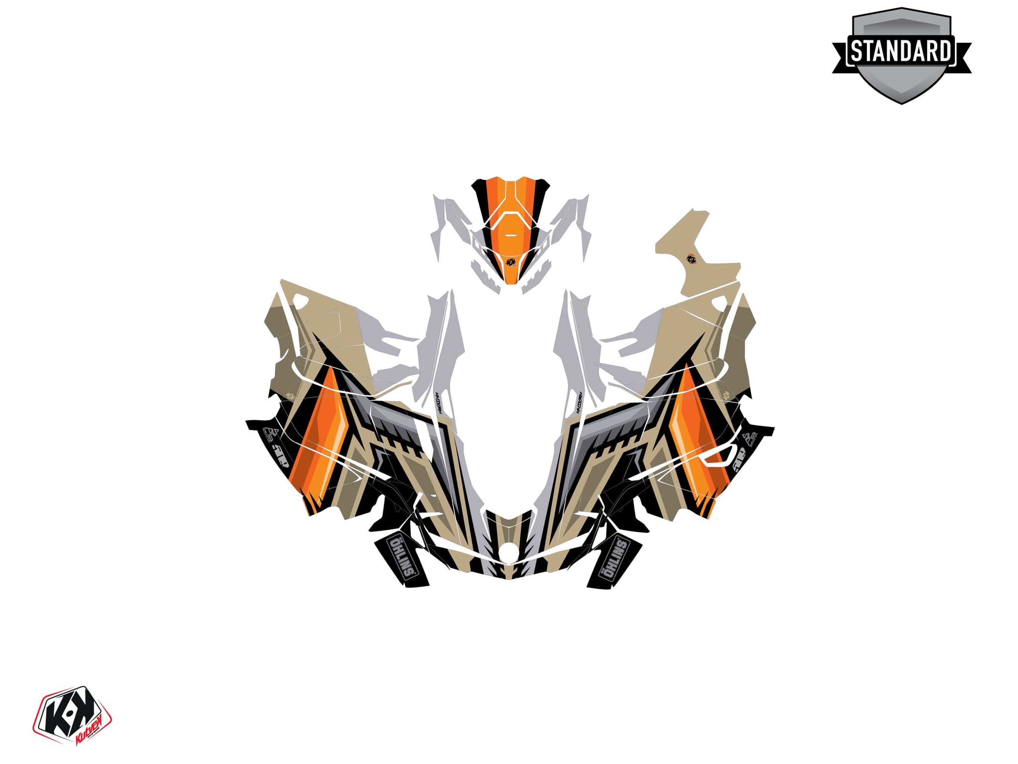 Kit graphique Motoneige SKIDOO BACKCOUNTRY SPORT SQUADRON Sable | Skidoo | Kutvek - View 2