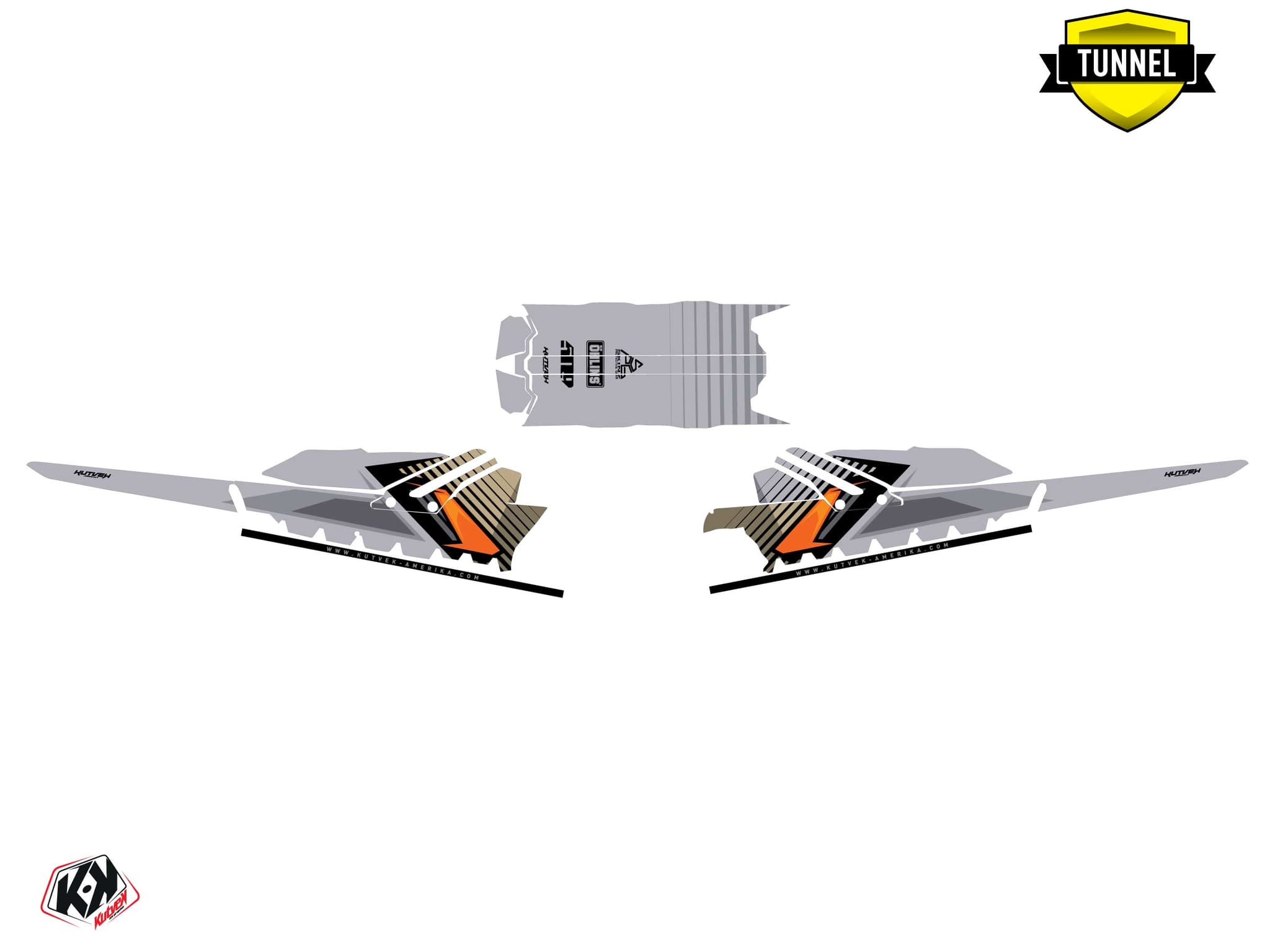 Kit graphique Motoneige SKIDOO BACKCOUNTRY SPORT SQUADRON Sable | Skidoo | Kutvek - View 5