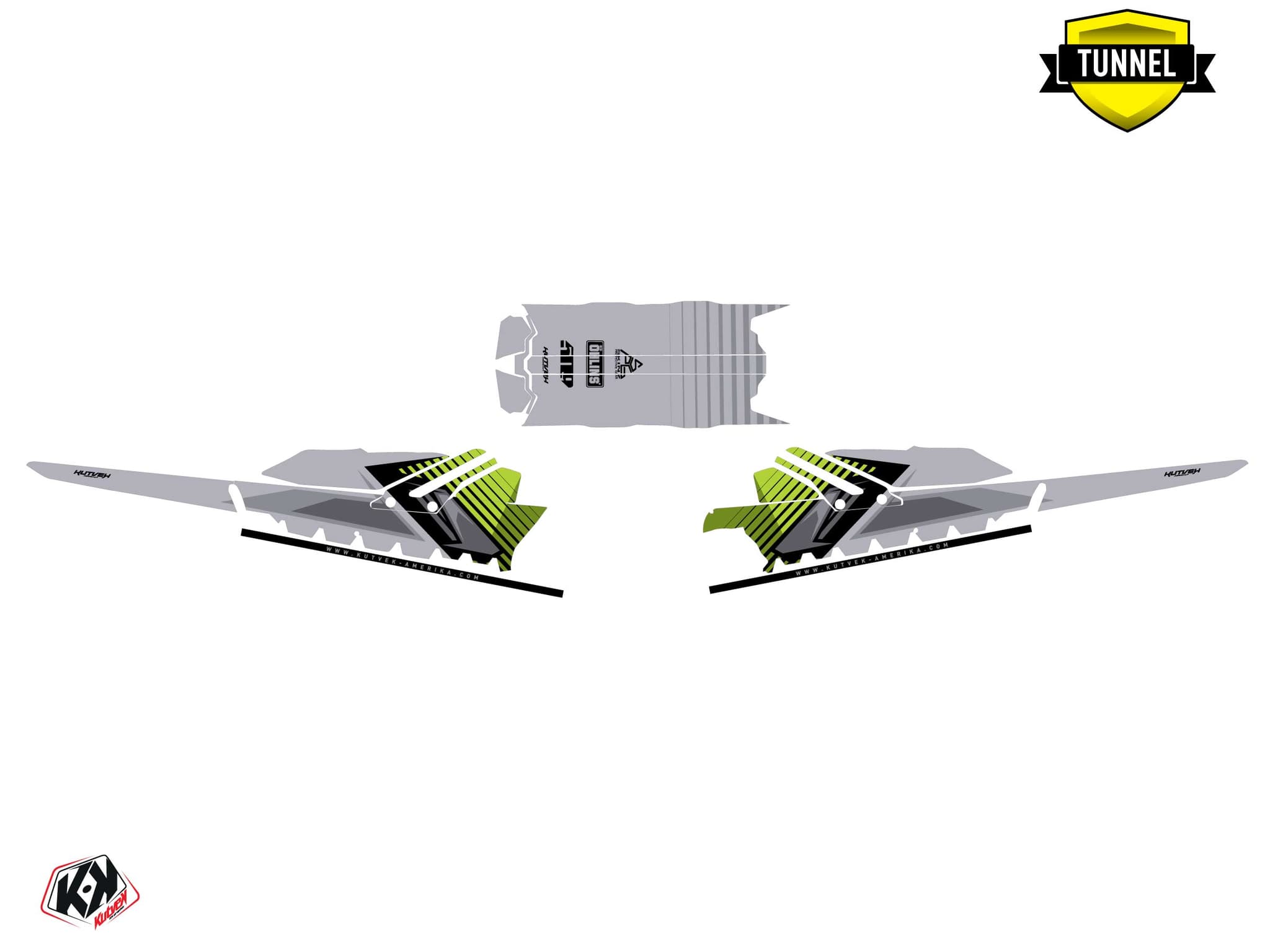 Kit graphique Motoneige SKIDOO BACKCOUNTRY SPORT SQUADRON Vert | Skidoo | Kutvek - View 5