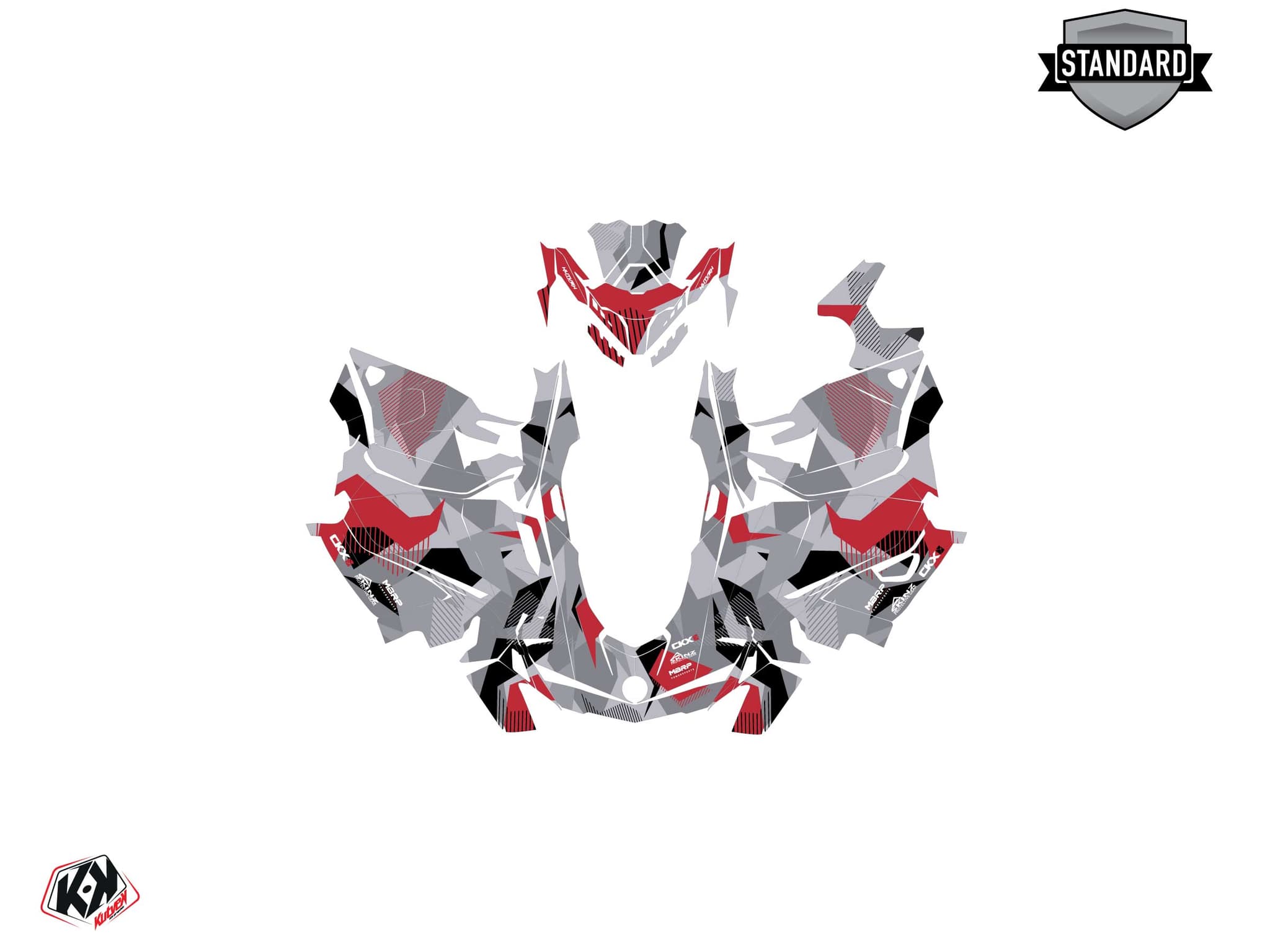 Kit graphique Motoneige SKIDOO BACKCOUNTRY SPORT UNIT Rouge | Skidoo | Kutvek - View 2