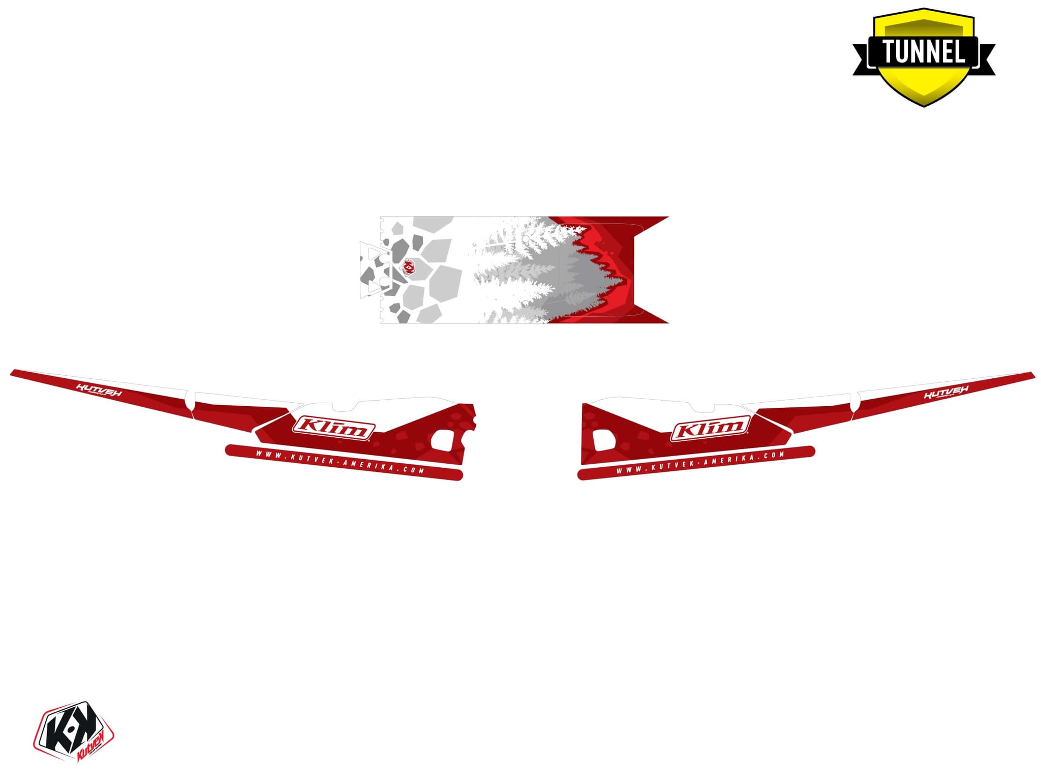 Kit de decoración Motonieve YAMAHA MOUNTAIN MAX LE GARNET Blanco | Yamaha | Kutvek - View 5