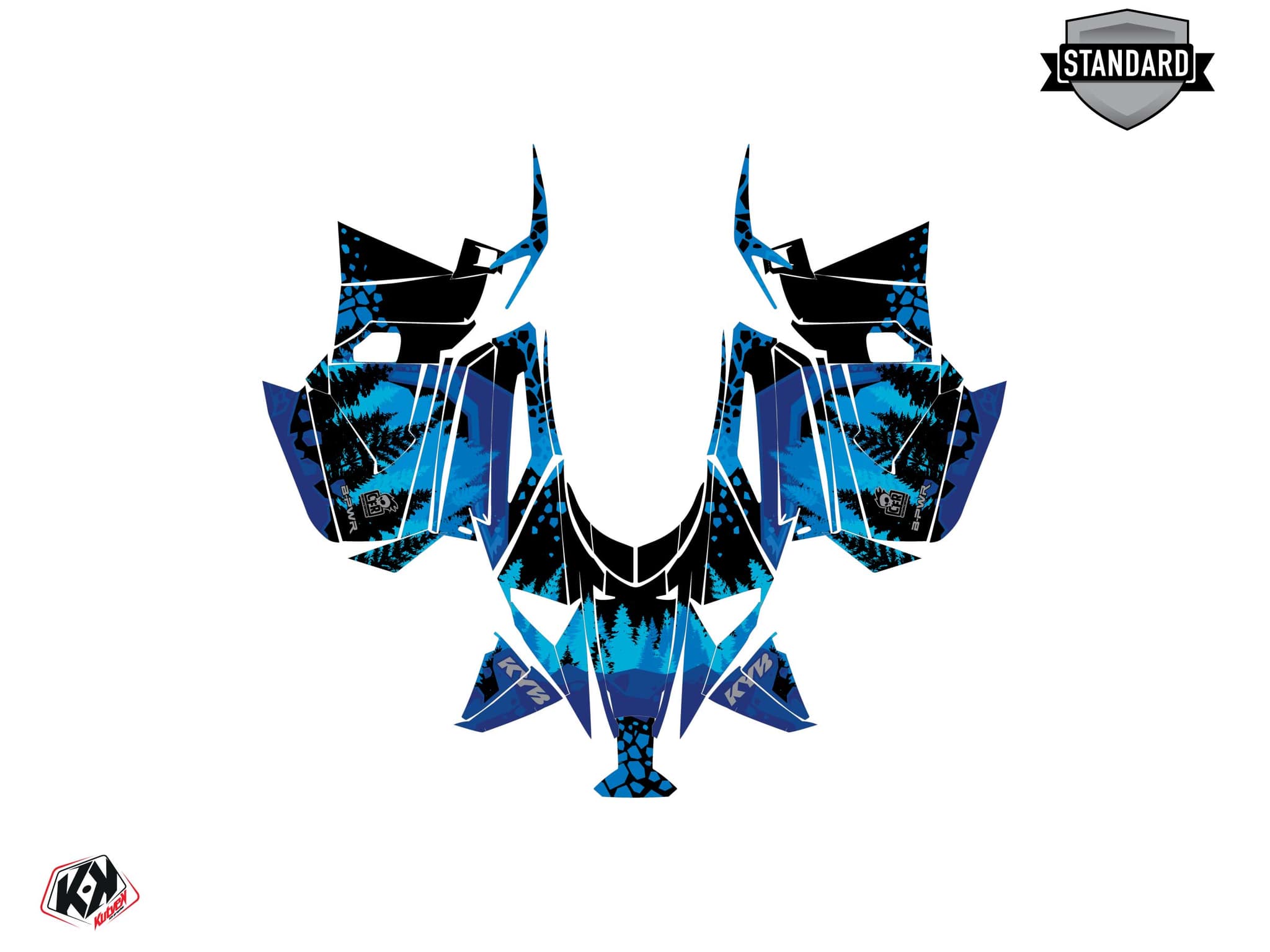 Kit de decoración Motonieve YAMAHA MOUNTAIN MAX LE GARNET Azul | Yamaha | Kutvek - View 2