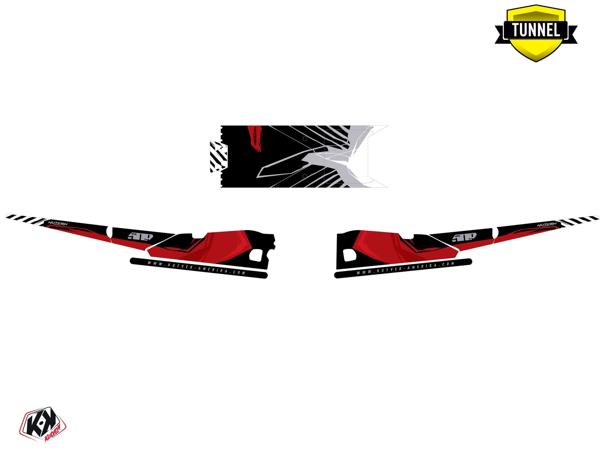 Kit de decoración Motonieve YAMAHA MOUNTAIN MAX LE KLIFF Blanco | Yamaha | Kutvek - View 5