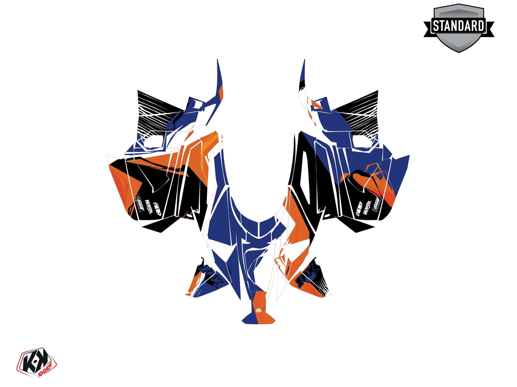 Kit de decoración Motonieve YAMAHA MOUNTAIN MAX LE KLIFF Naranja | Yamaha | Kutvek - View 2