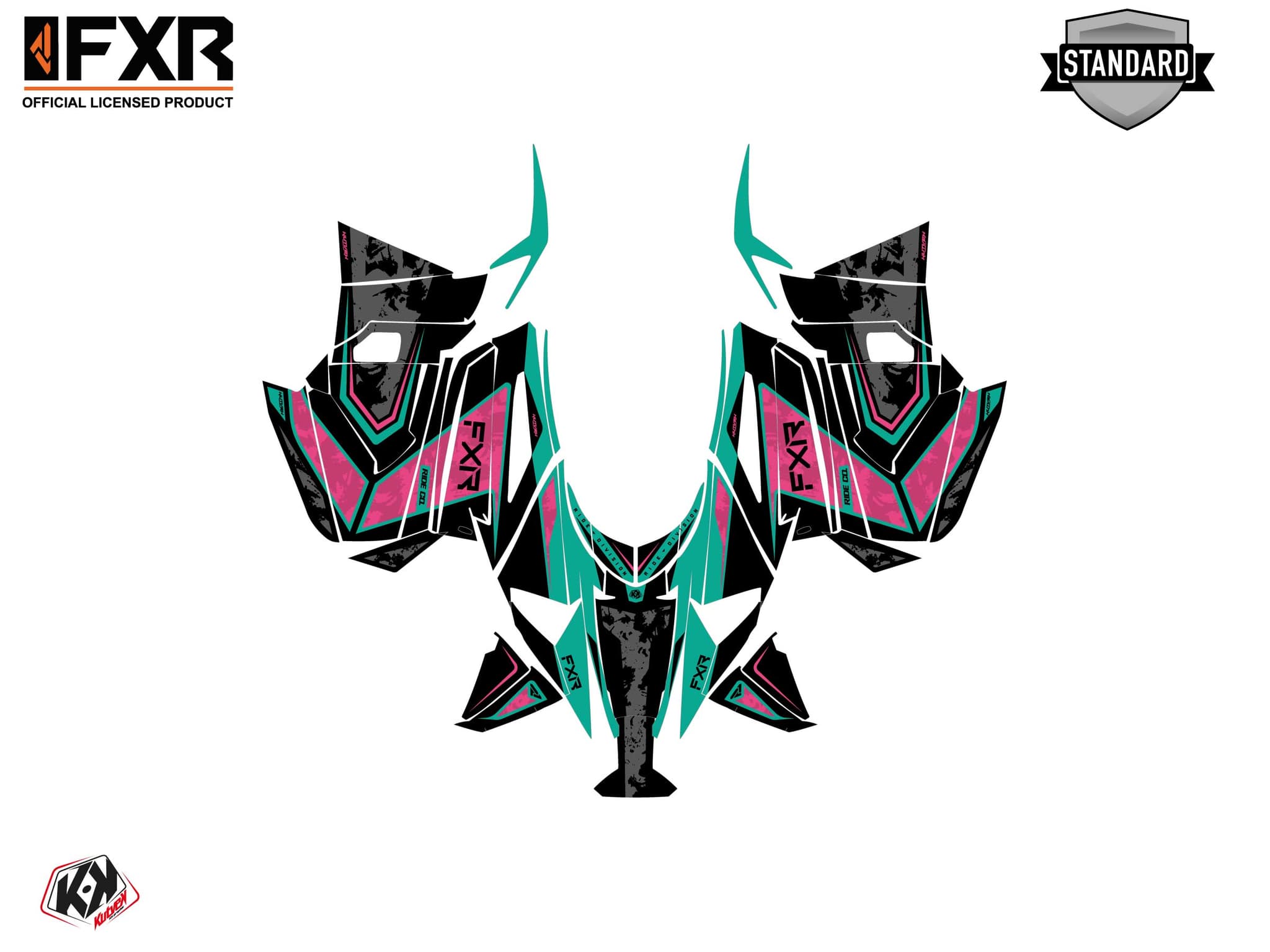 Kit de decoración Motonieve YAMAHA MOUNTAIN MAX LE LIKENS Rosa | Yamaha | Kutvek - View 2